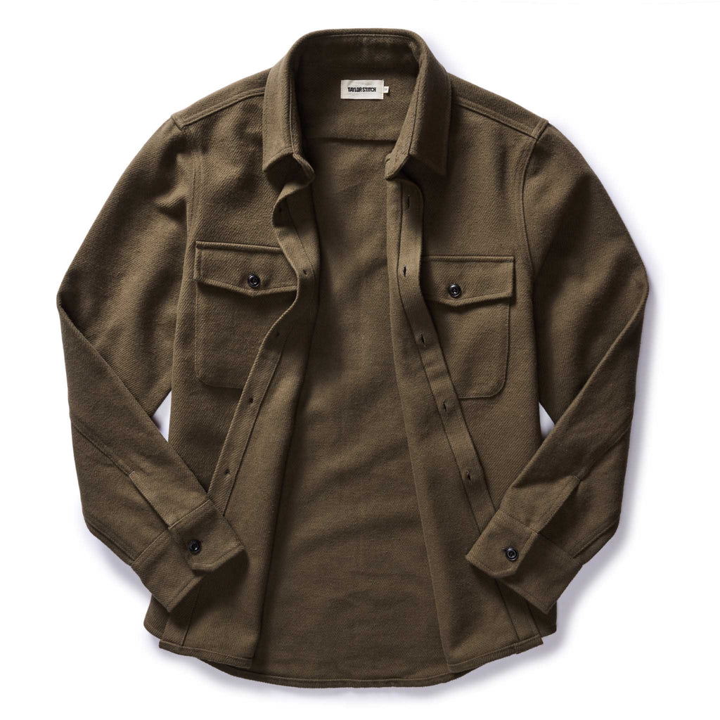 Fatigue Olive Moleskin Twill Shirt Jacket U788257