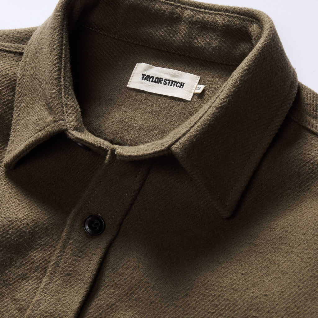 Fatigue Olive Moleskin Twill Shirt Jacket U788257