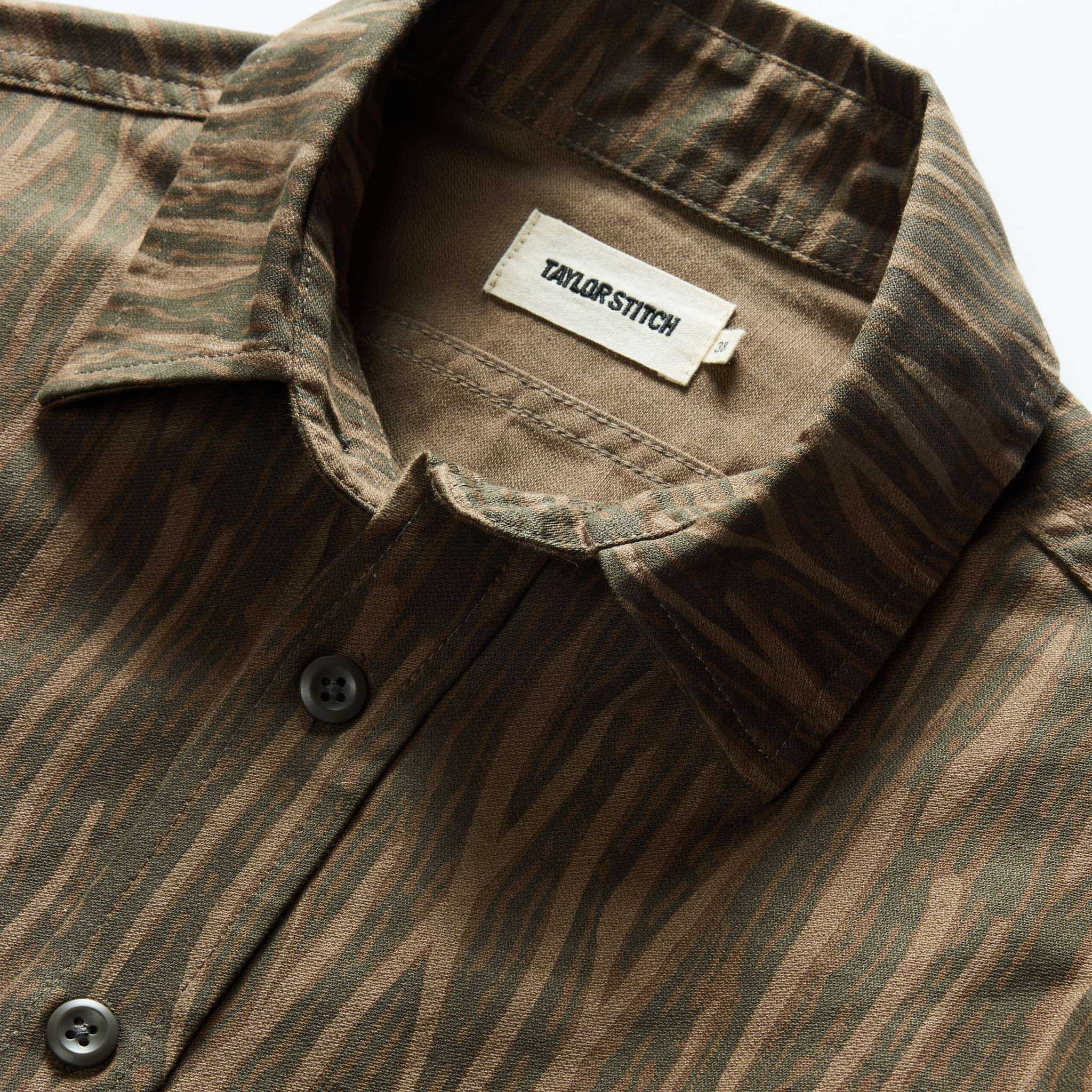 Bark Print Broken Twill Shirt L656118