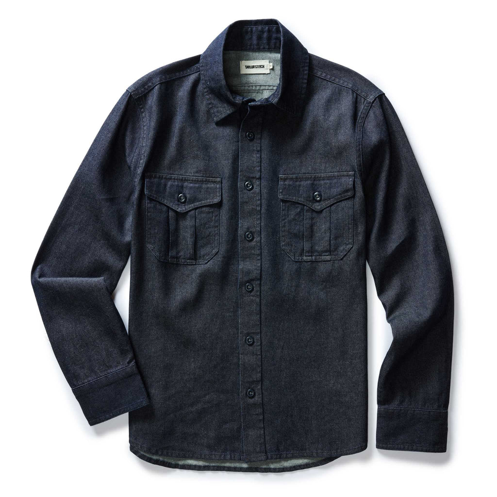 Indigo Broken Twill Shirt X7390