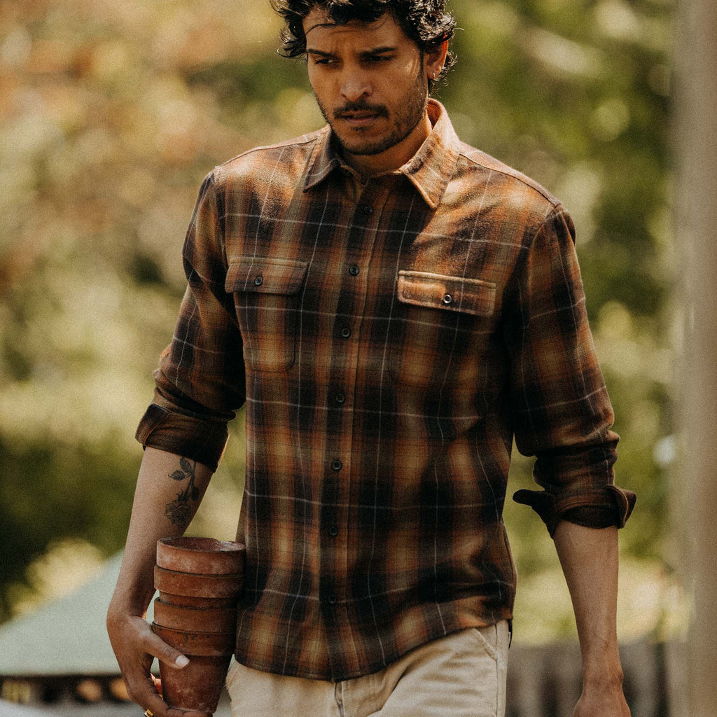 Bonfire Plaid Flannel Shirt L2350