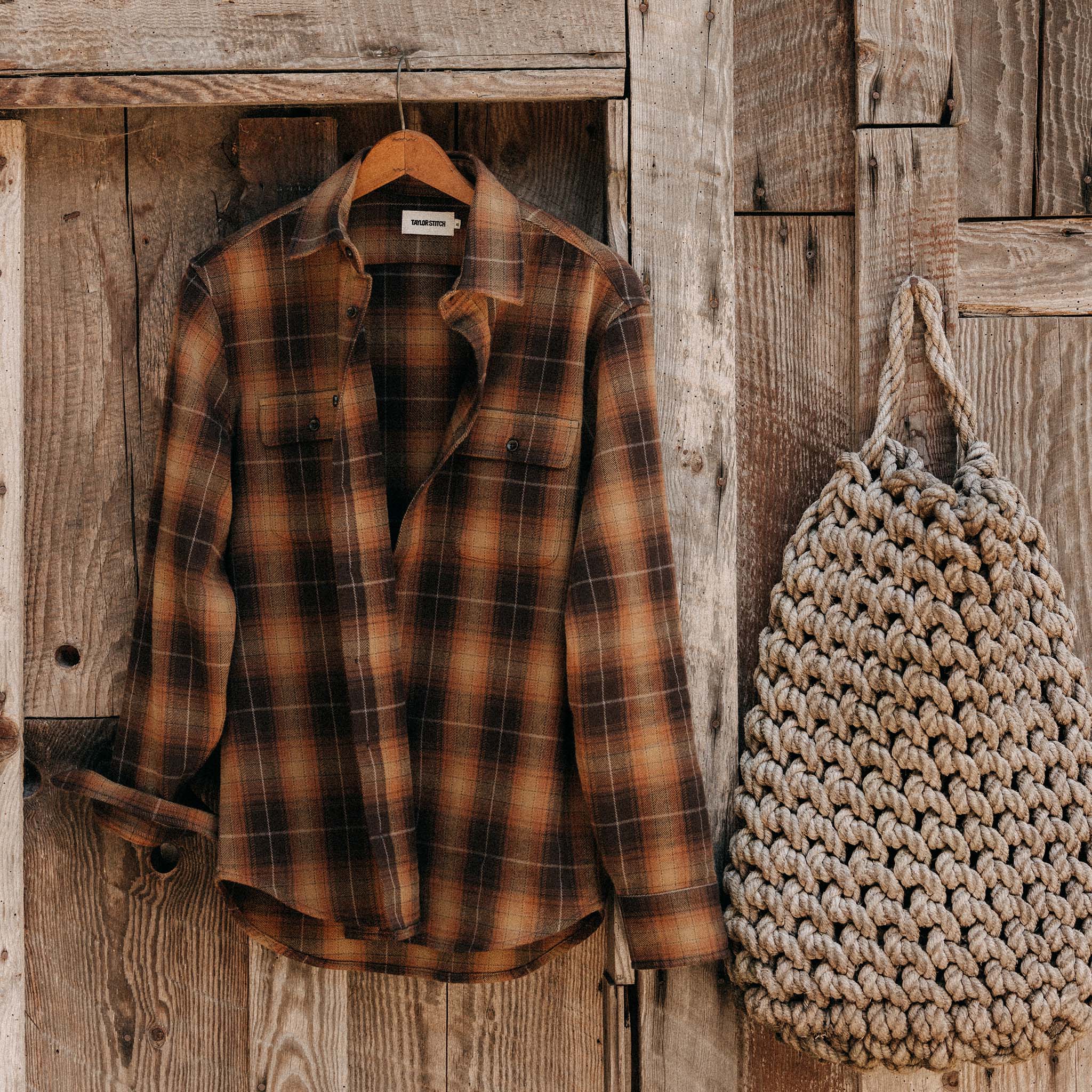 Bonfire Plaid Flannel Shirt L2350