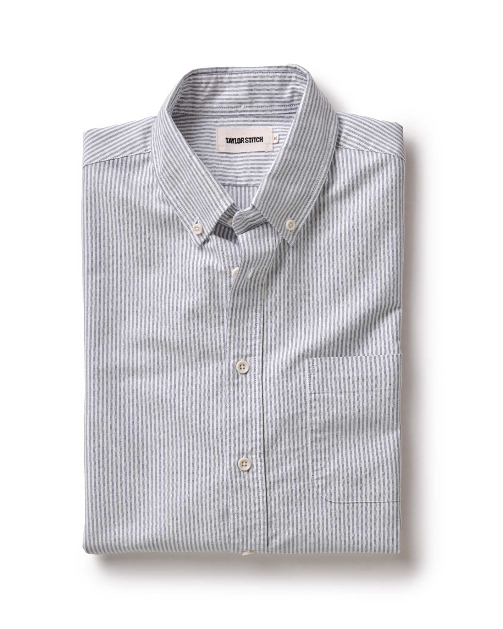 The Jack in Navy University Stripe Everyday Oxford