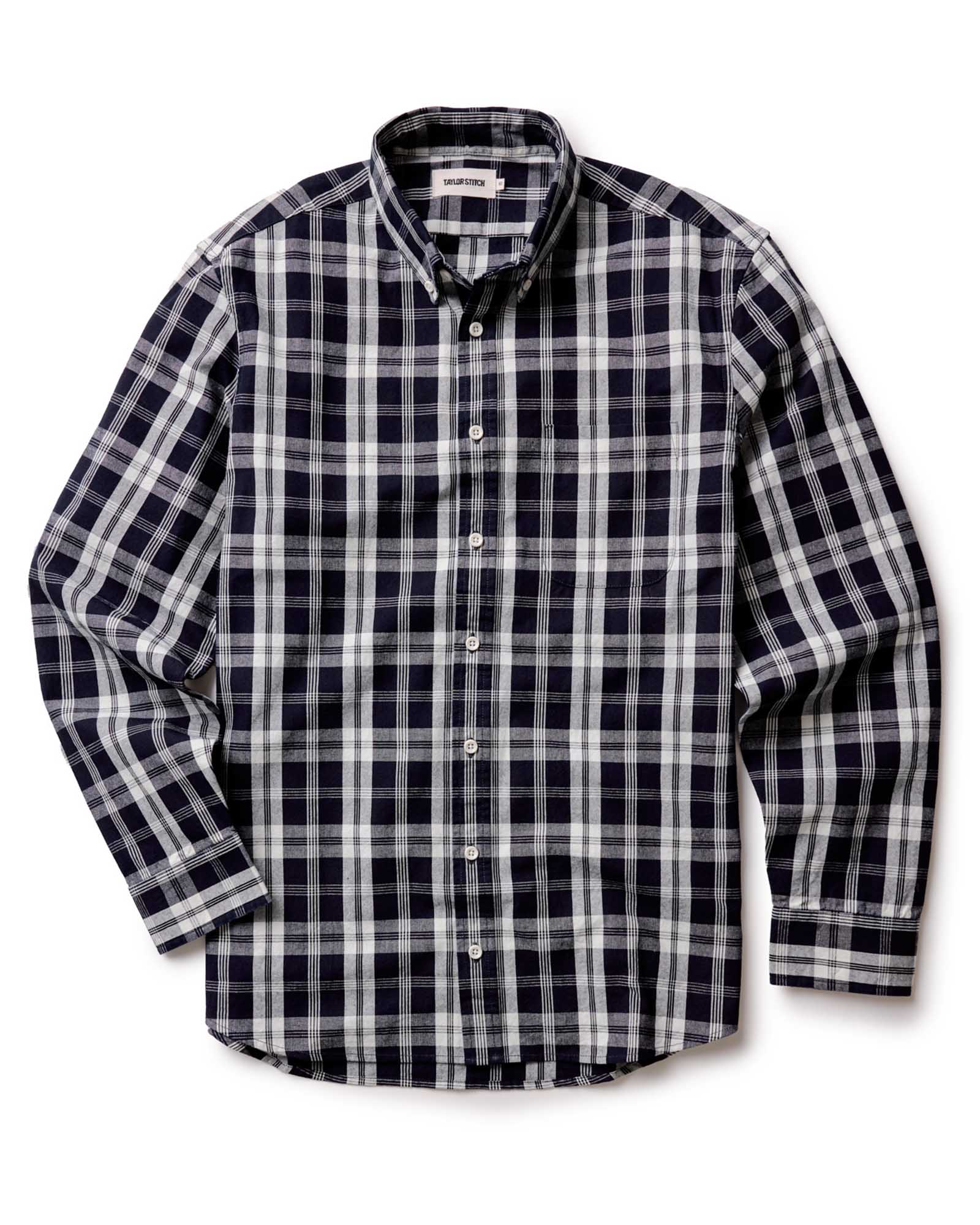 Rinsed Indigo Plaid Oxford Shirt N349537