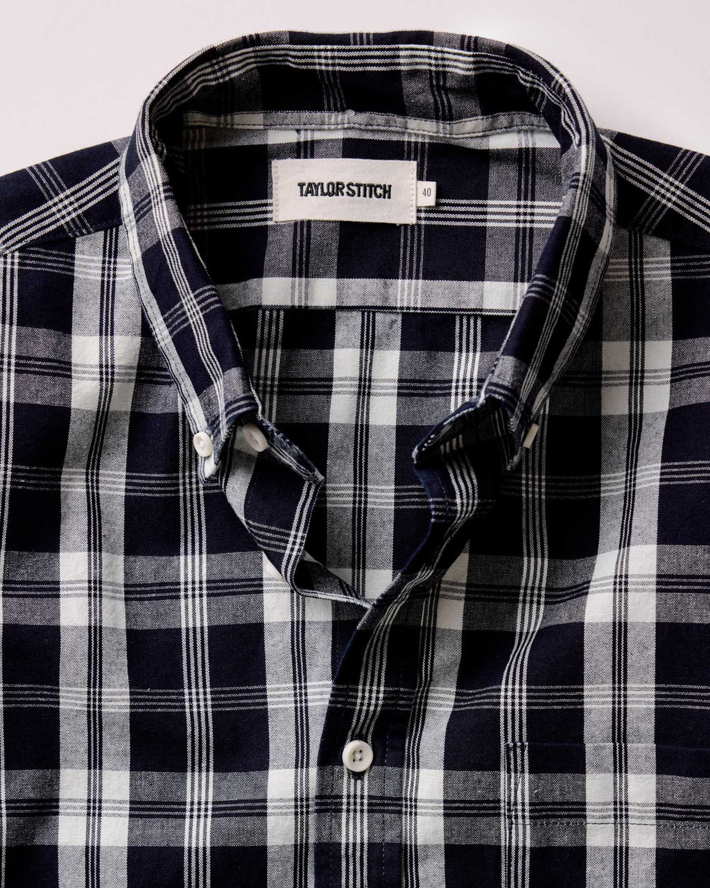Rinsed Indigo Plaid Oxford Shirt N349537