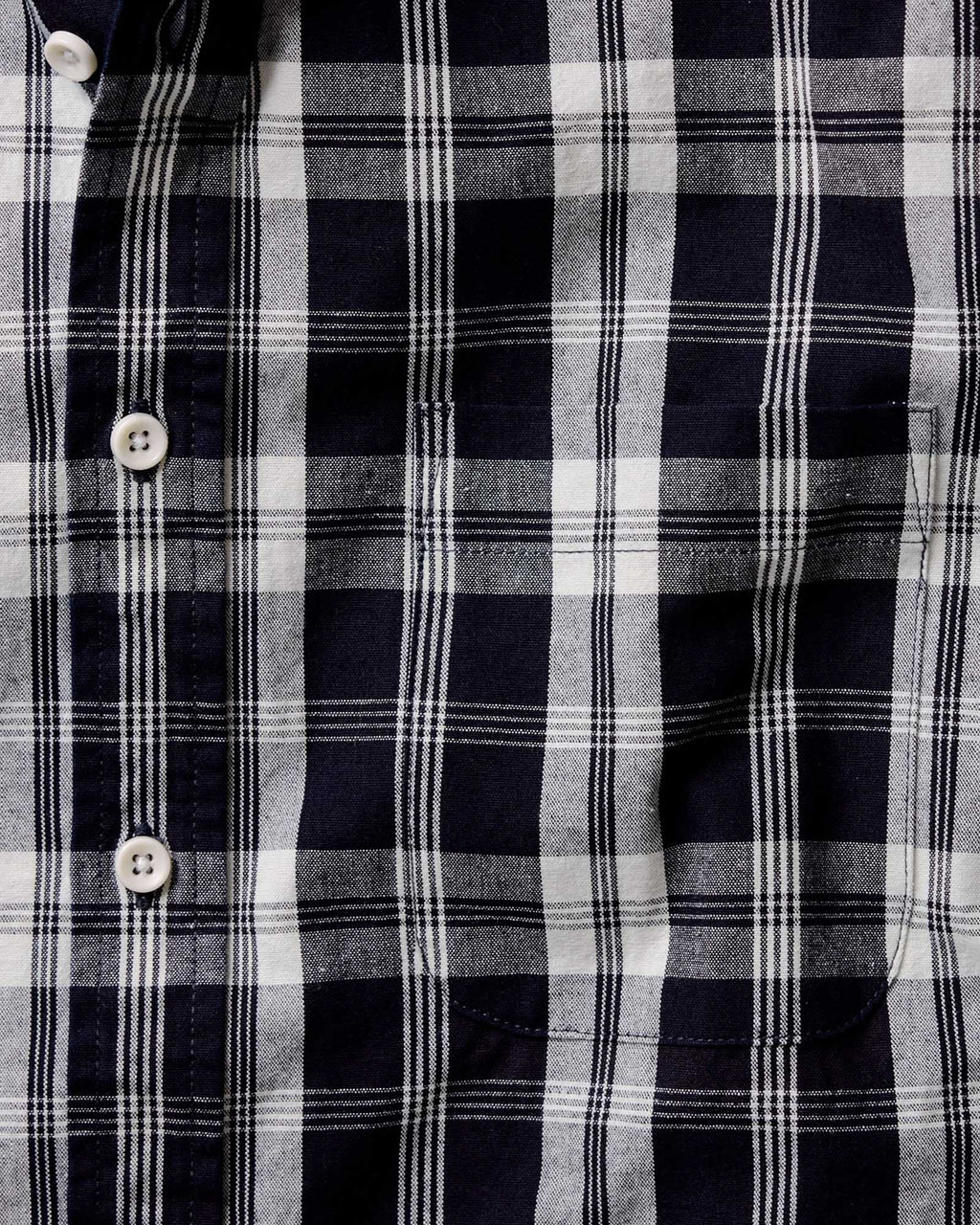 Rinsed Indigo Plaid Oxford Shirt N349537