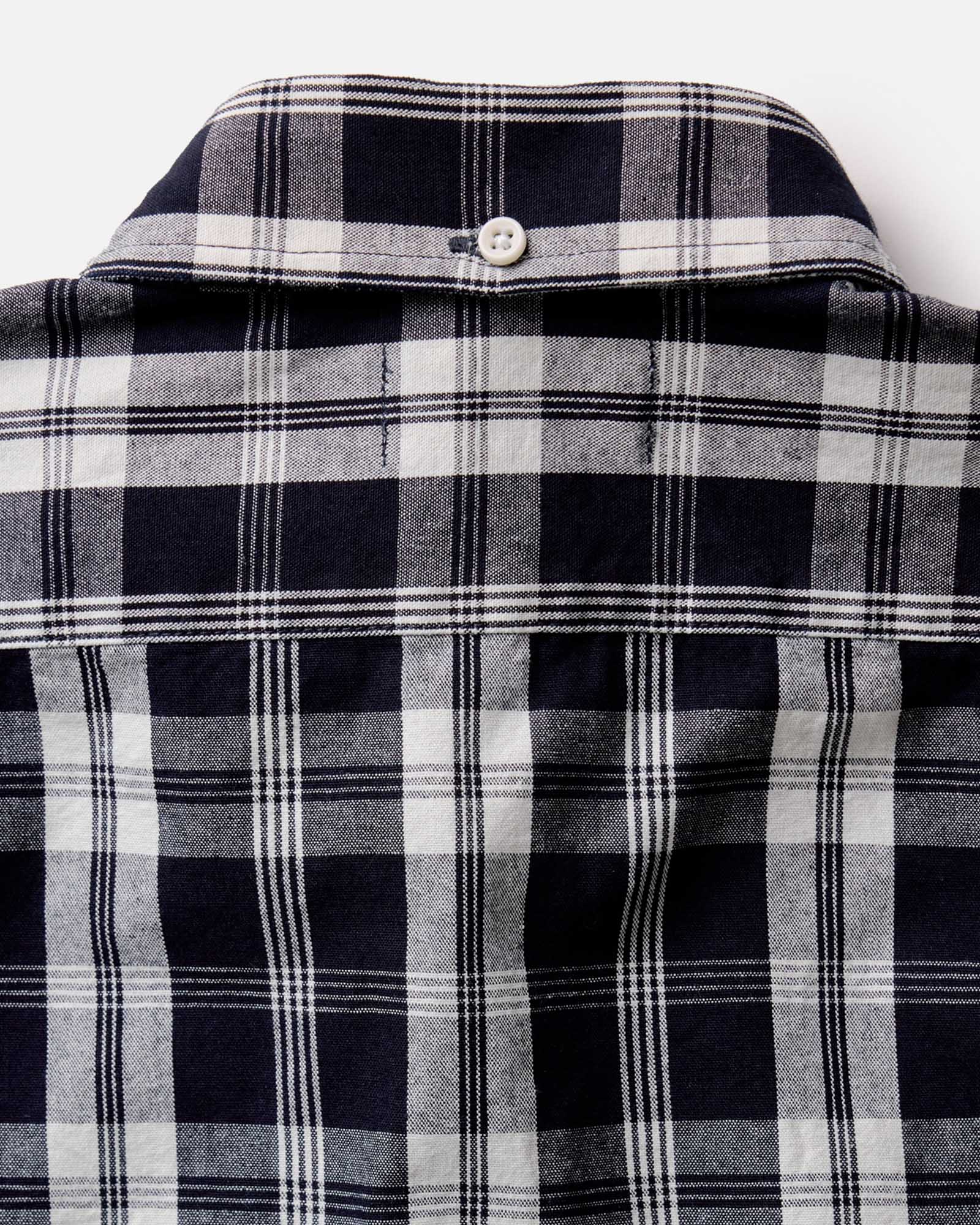 Rinsed Indigo Plaid Oxford Shirt N349537