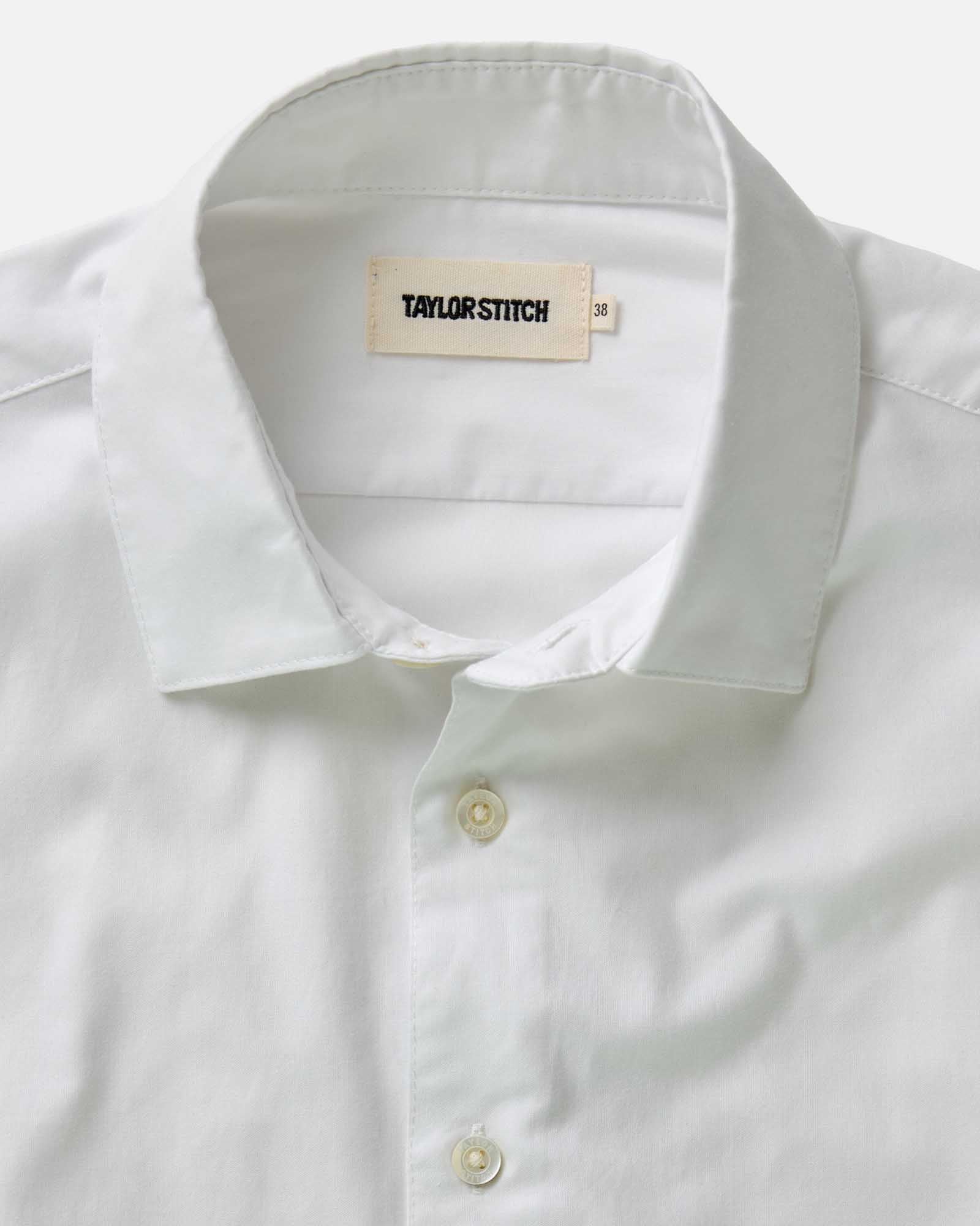 The Hyde Shirt in White Pinpoint Oxford