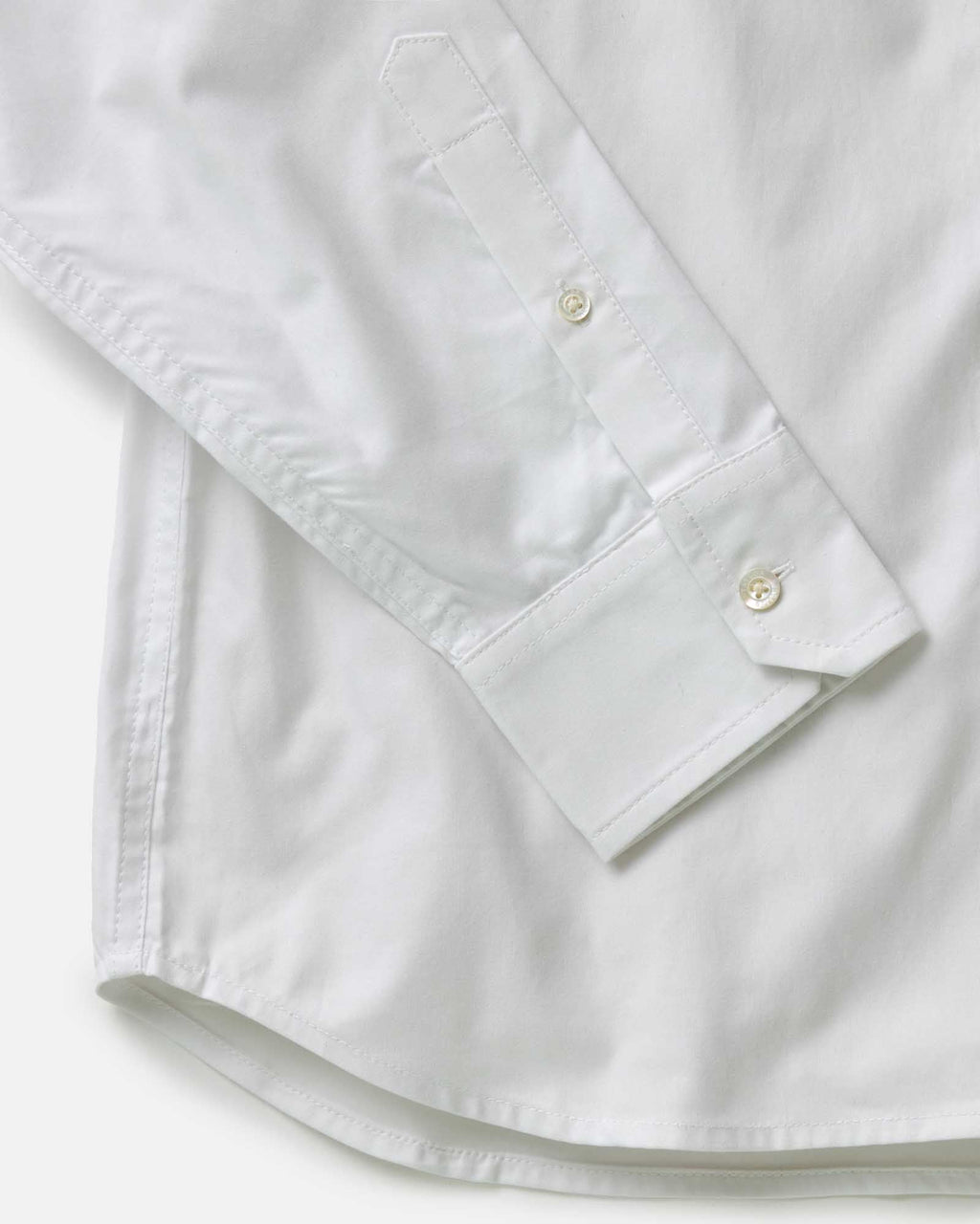 The Hyde Shirt in White Pinpoint Oxford