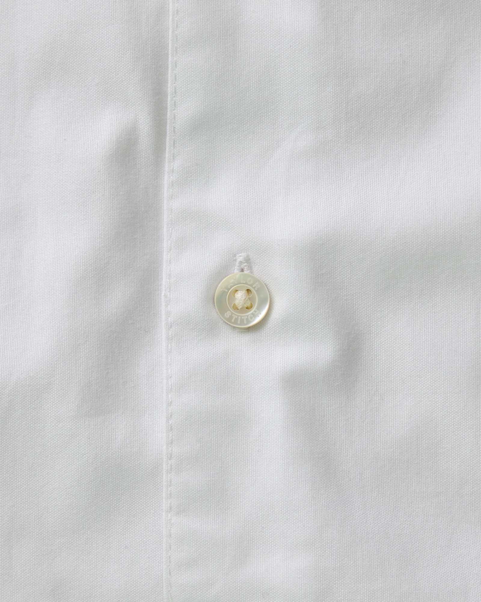 The Hyde Shirt in White Pinpoint Oxford