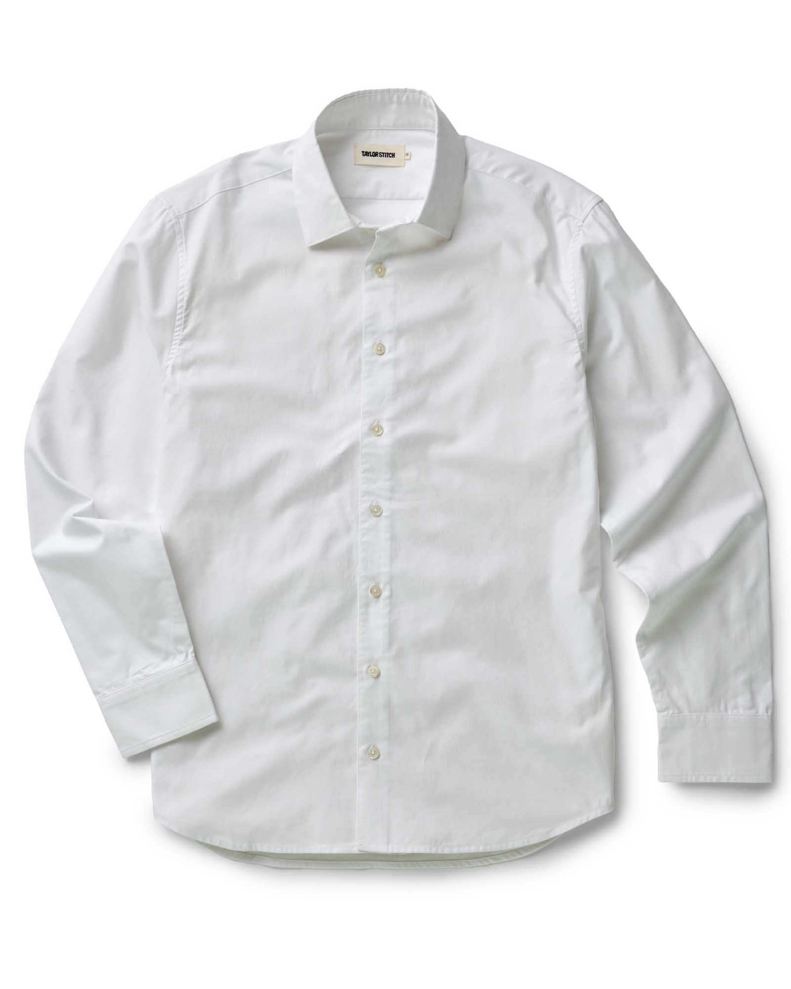 The Hyde Shirt in White Pinpoint Oxford