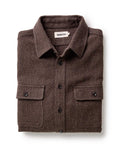 The Ledge Shirt in Black Coffee Linen Tweed