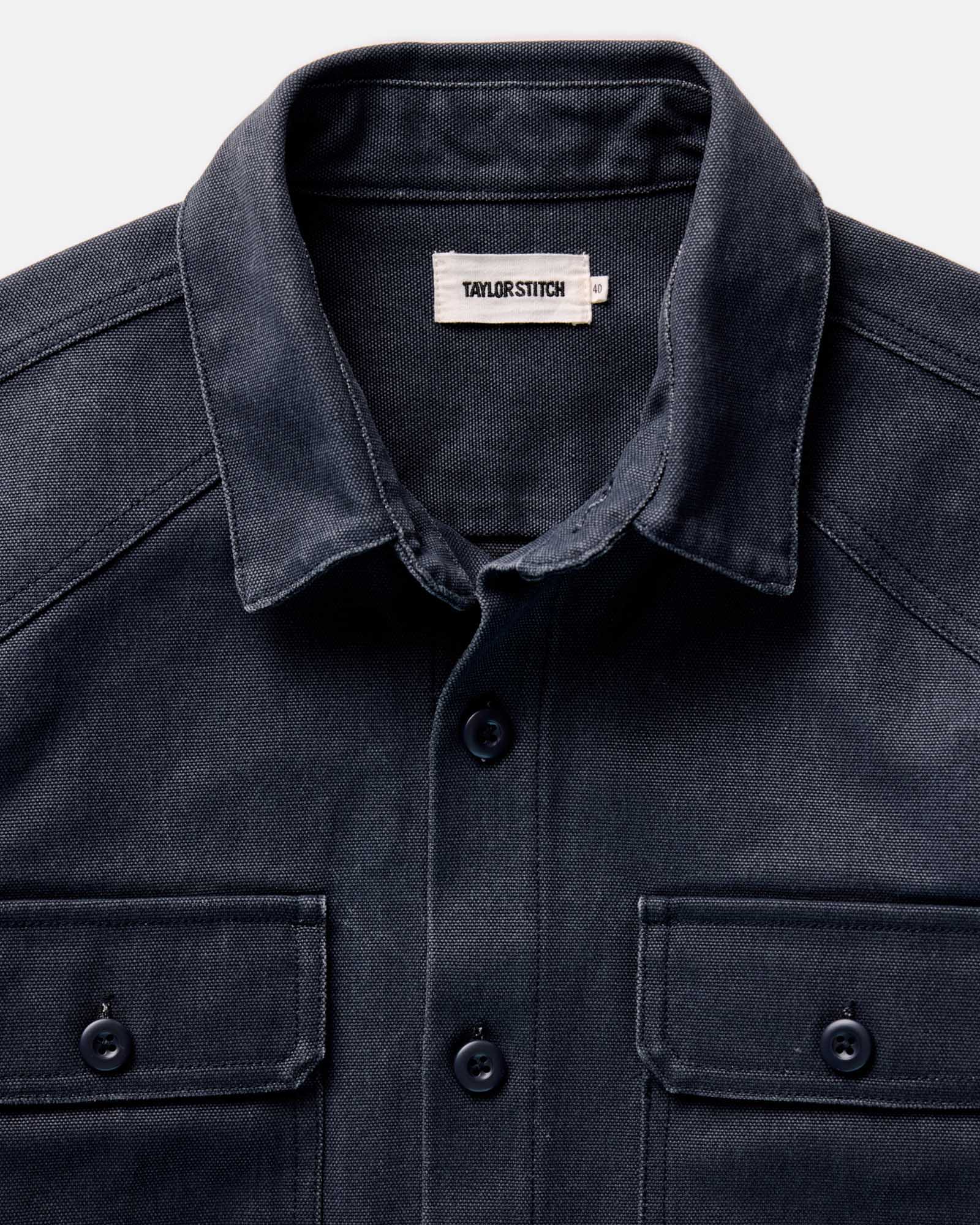 The Shop Shirt in Navy Chipped Canvas