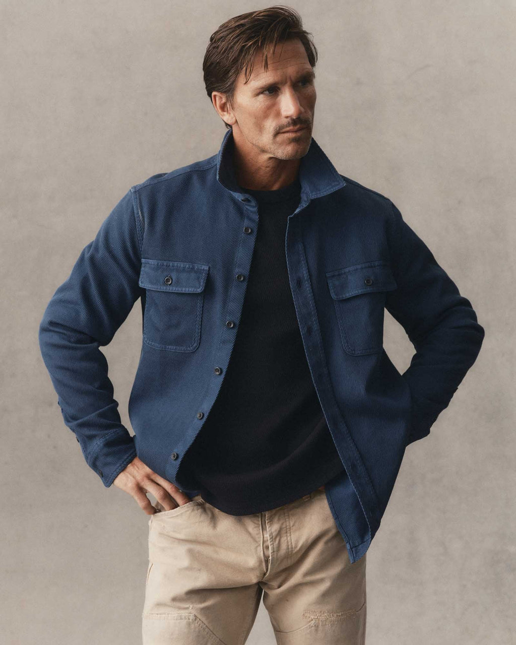 The Ledge Shirt in Atlantic Twill