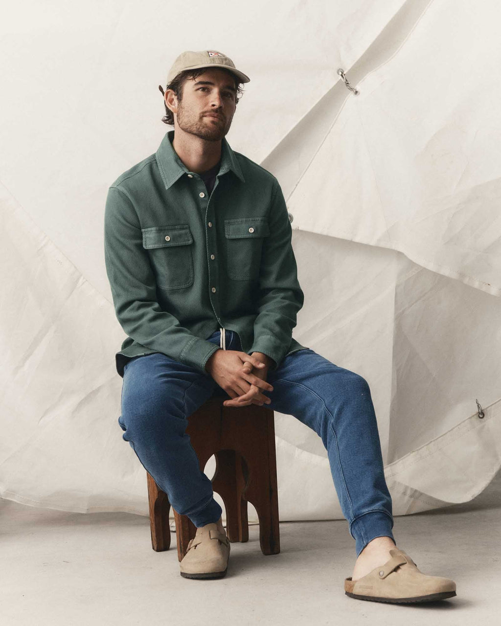 The Ledge Shirt in Deep Sea Twill