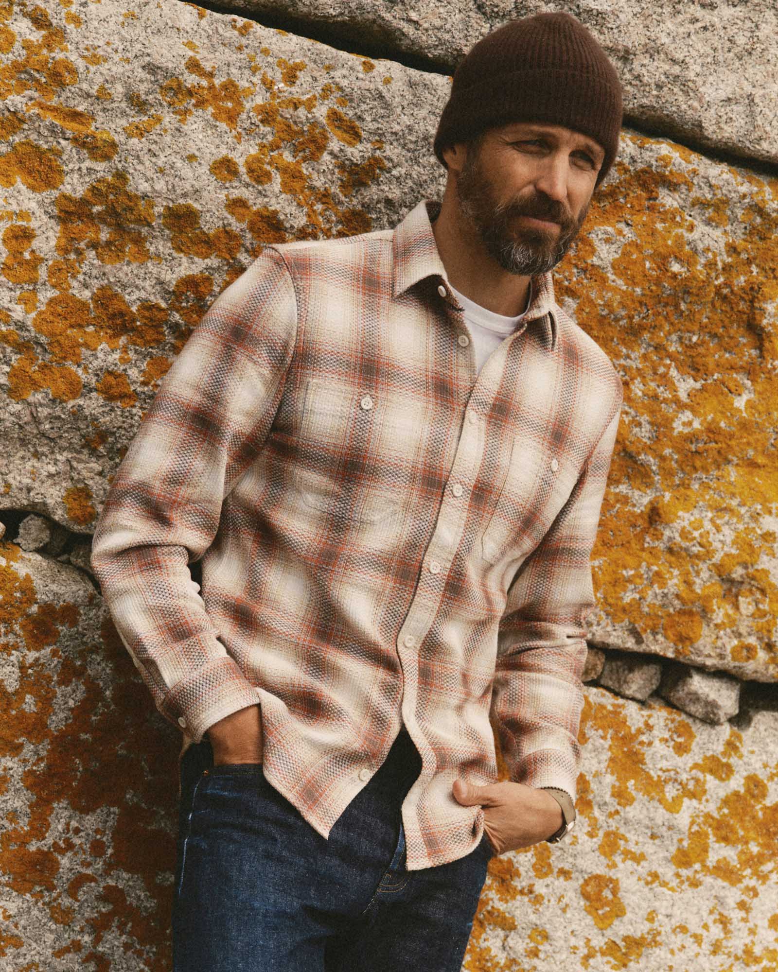 Sashiko Check Utility Shirt Y605