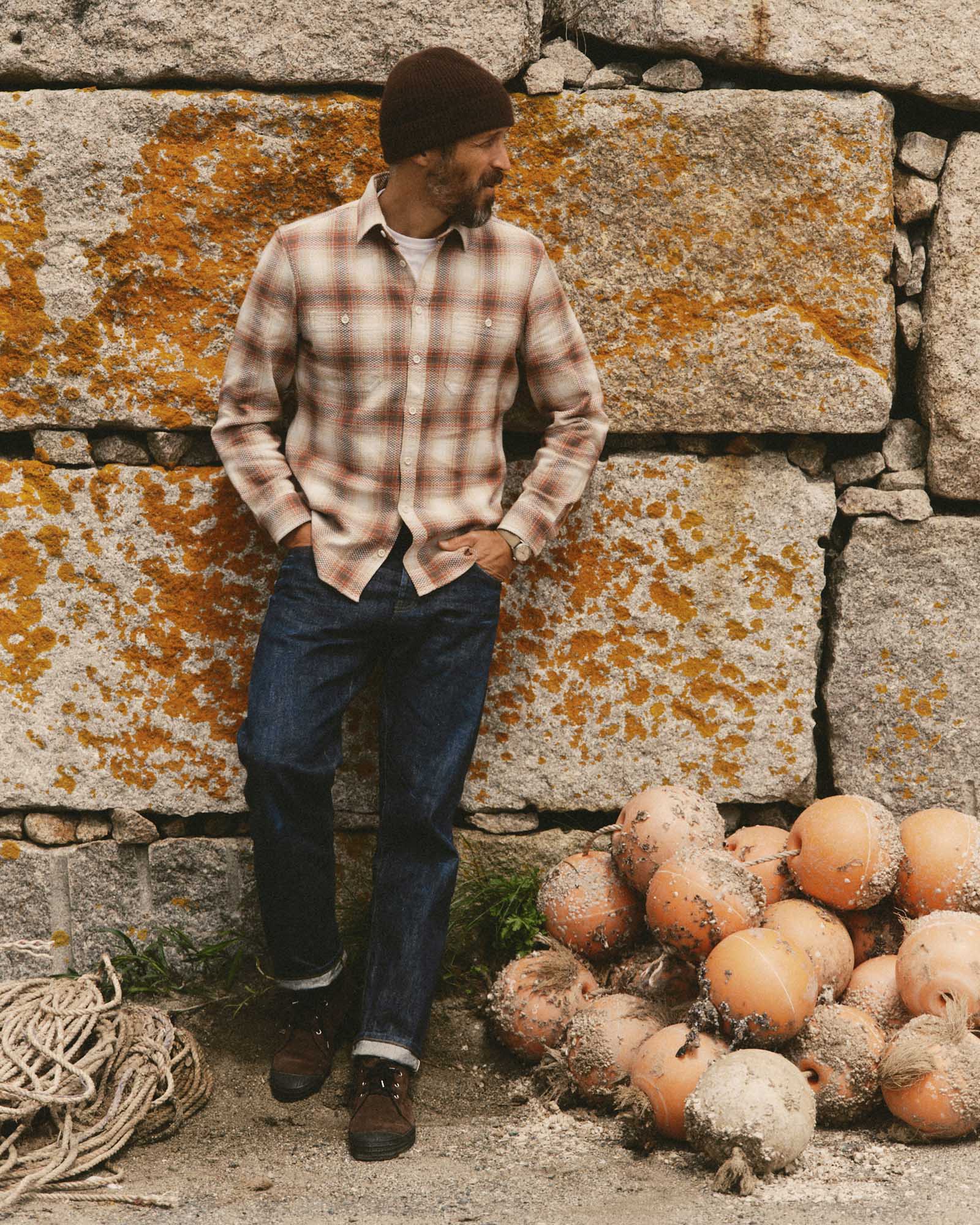 Sashiko Check Utility Shirt Y605