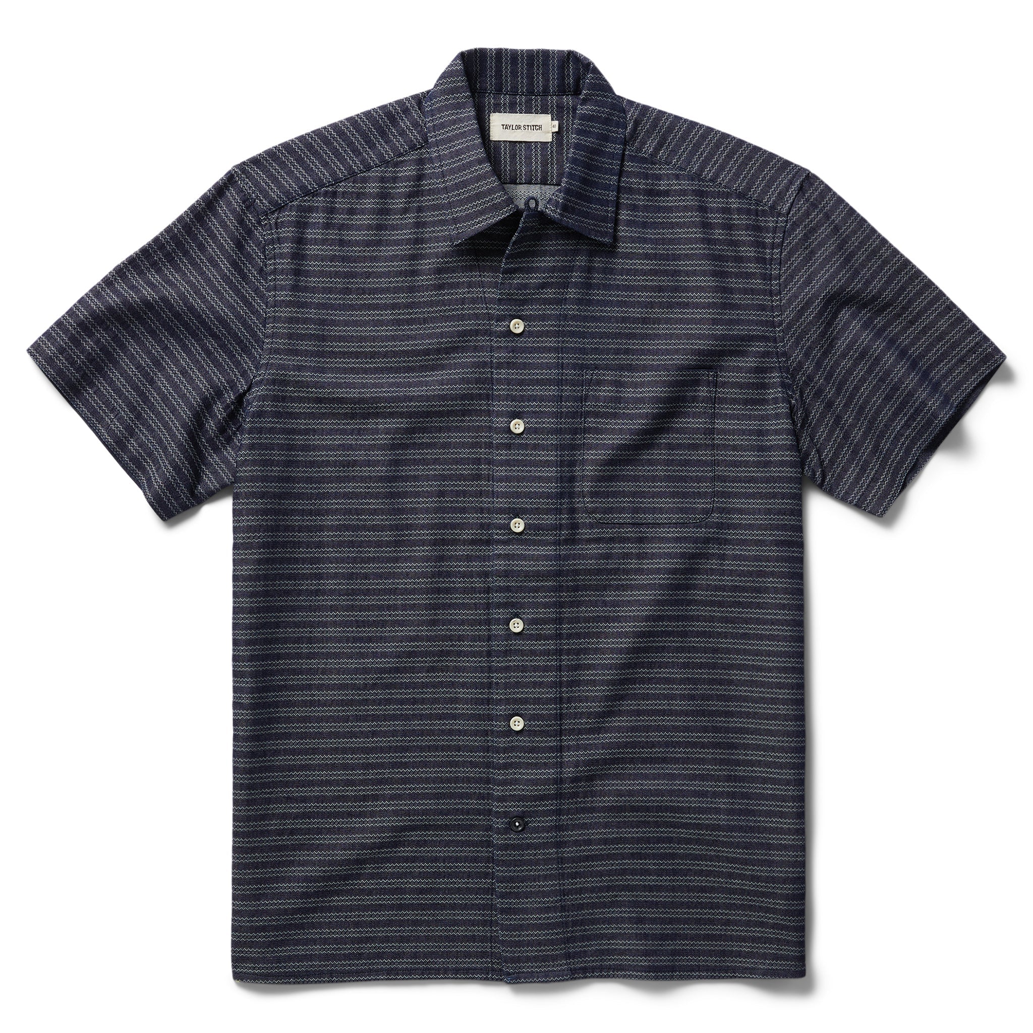 Navy Dobby Short Sleeve Shirt J748800