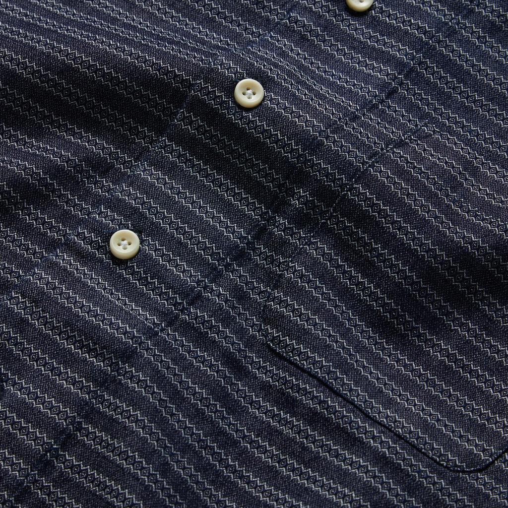 Navy Dobby Short Sleeve Shirt J748800