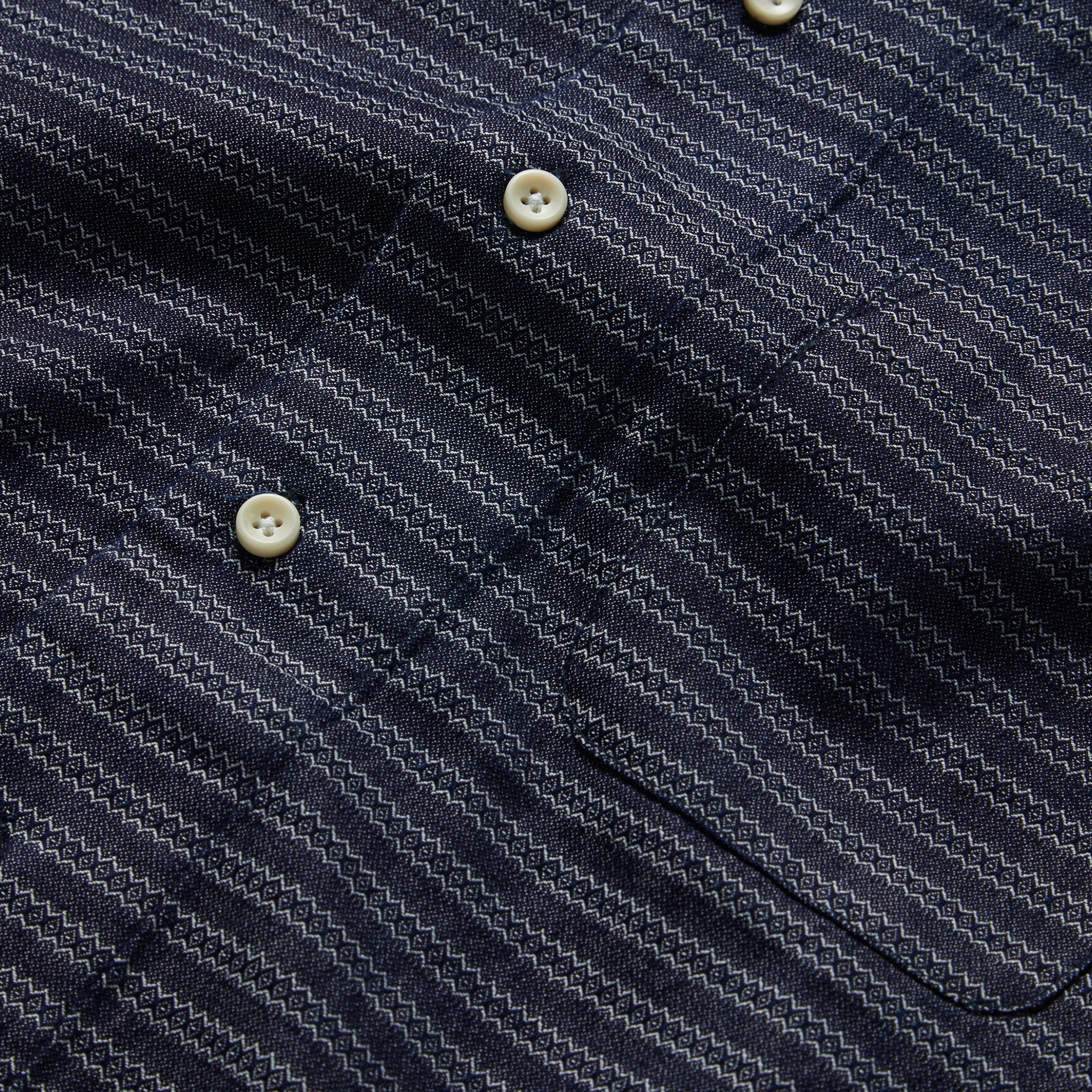 Navy Dobby Short Sleeve Shirt J748800