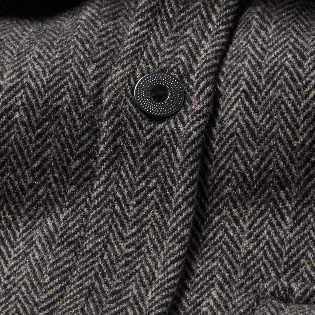 Coal Herringbone Wool Explorer Shirt V67768