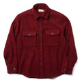 Burgundy Herringbone Wool Explorer Shirt V80894