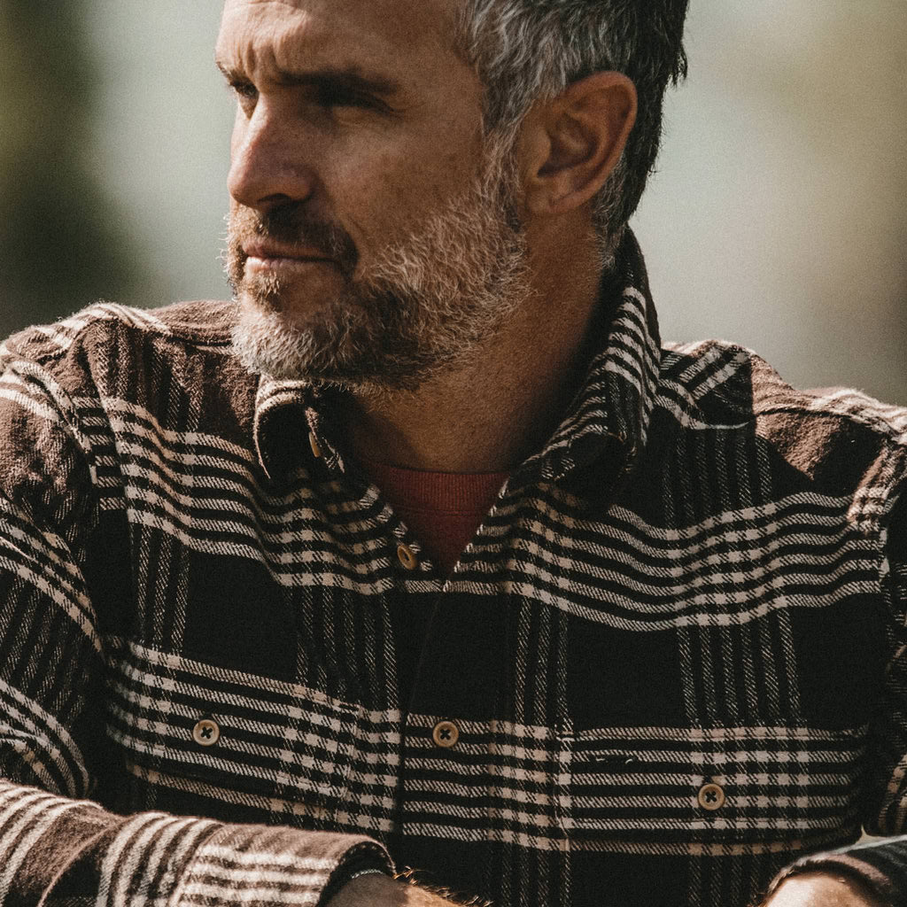 The Ledge Shirt in Espresso Plaid