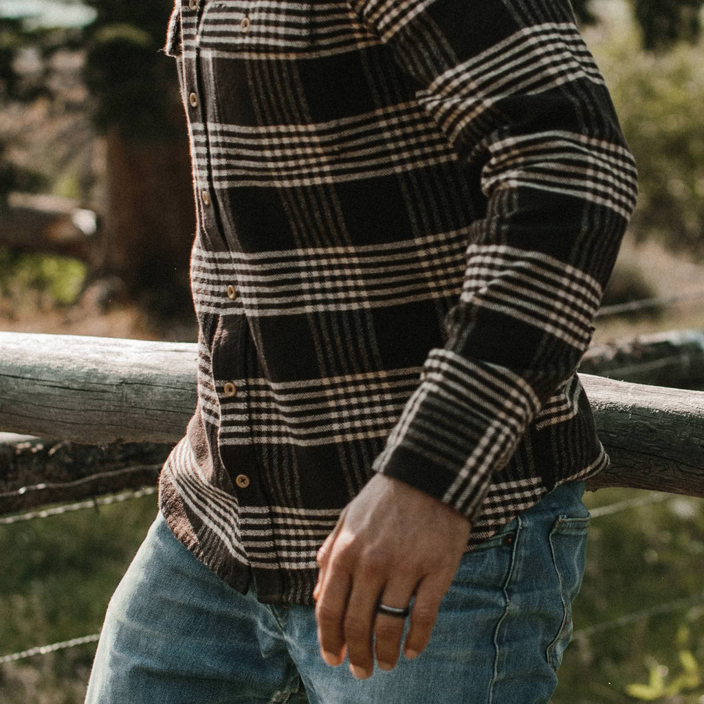 The Ledge Shirt in Espresso Plaid