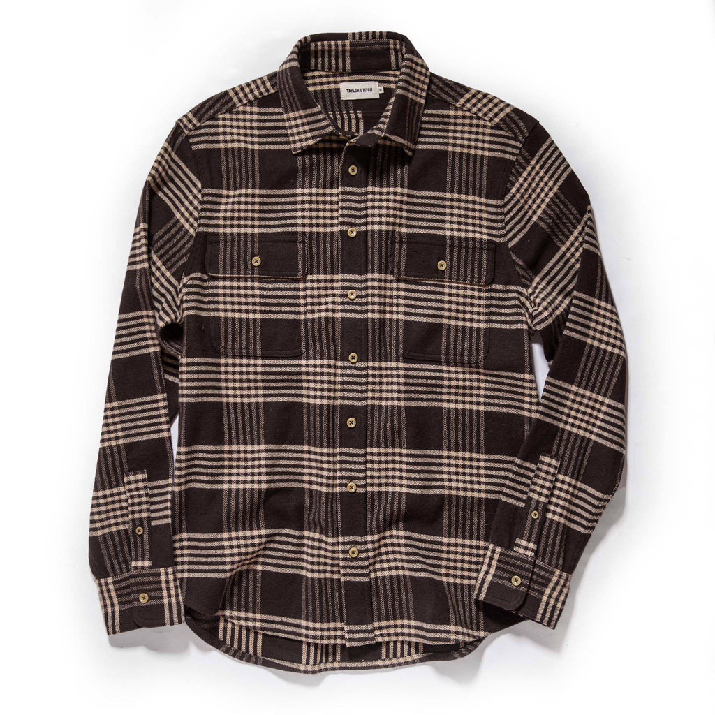 The Ledge Shirt in Espresso Plaid