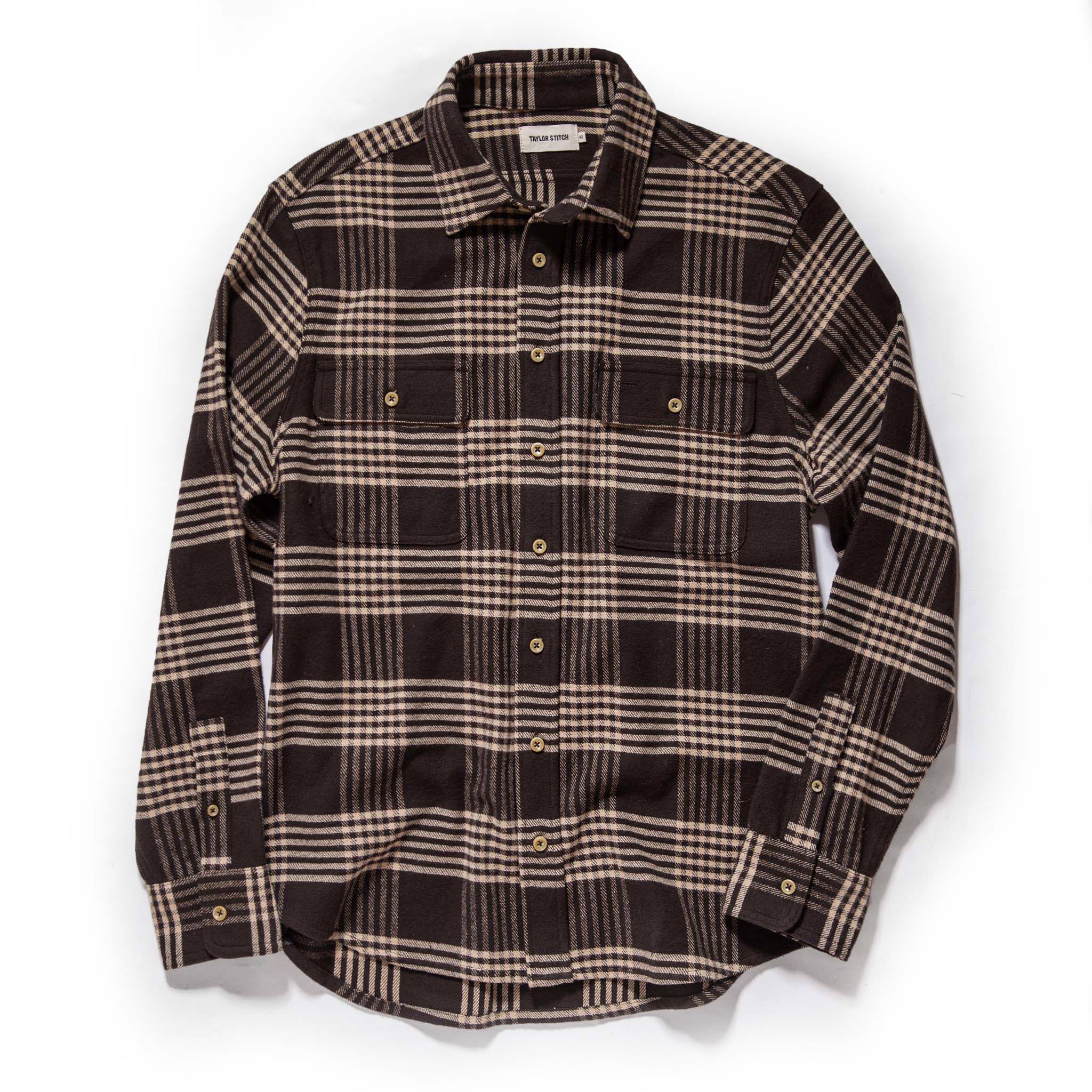 The Ledge Shirt in Espresso Plaid