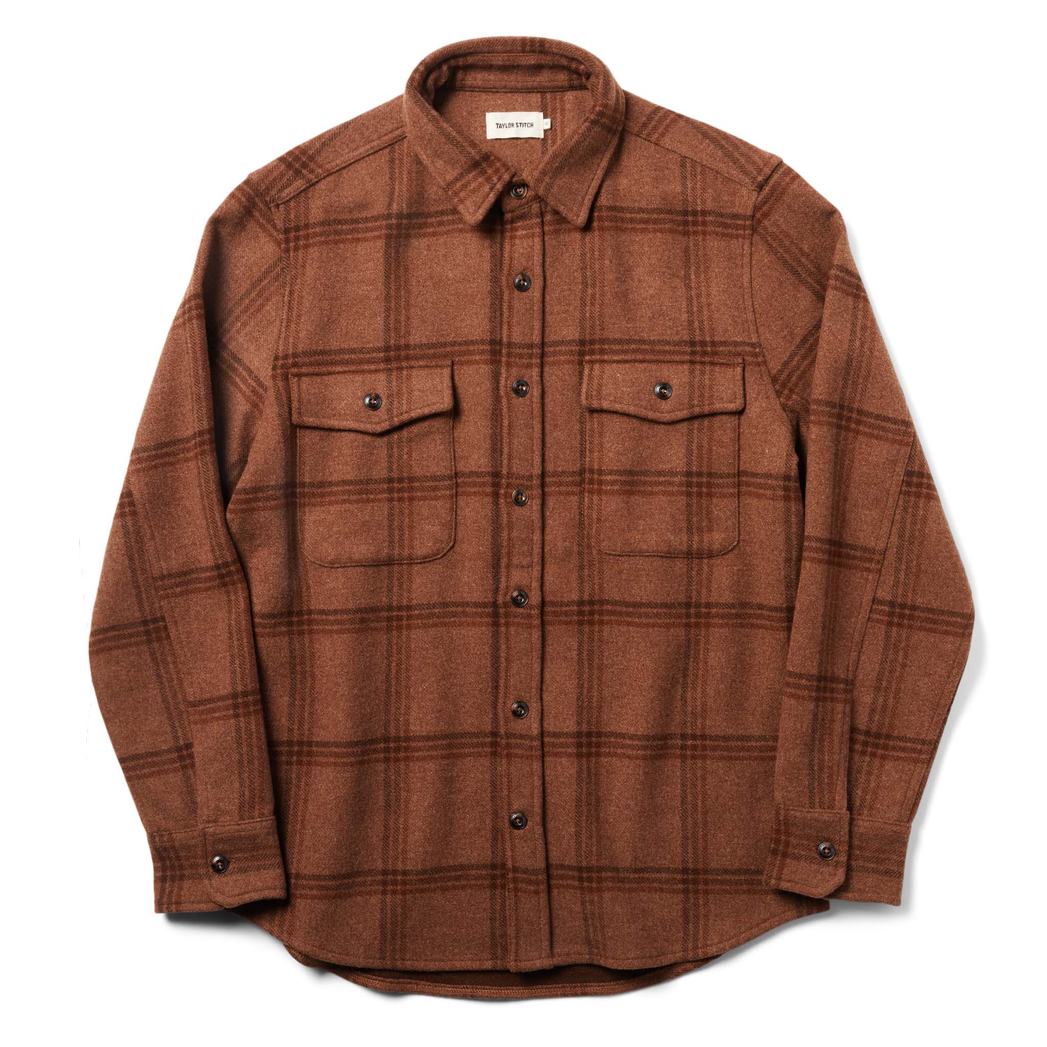 Wool Plaid Shirt Jacket X24323