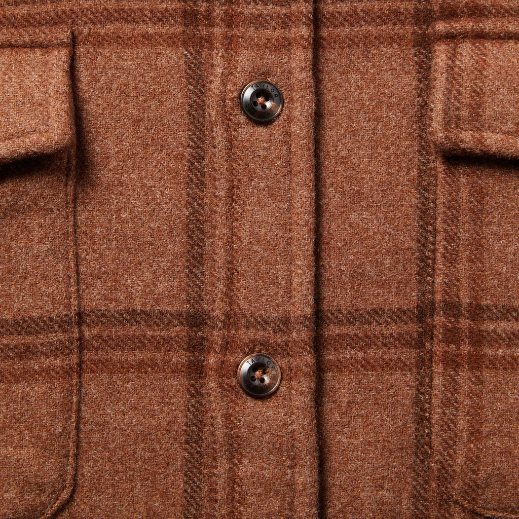 Wool Plaid Shirt Jacket X24323