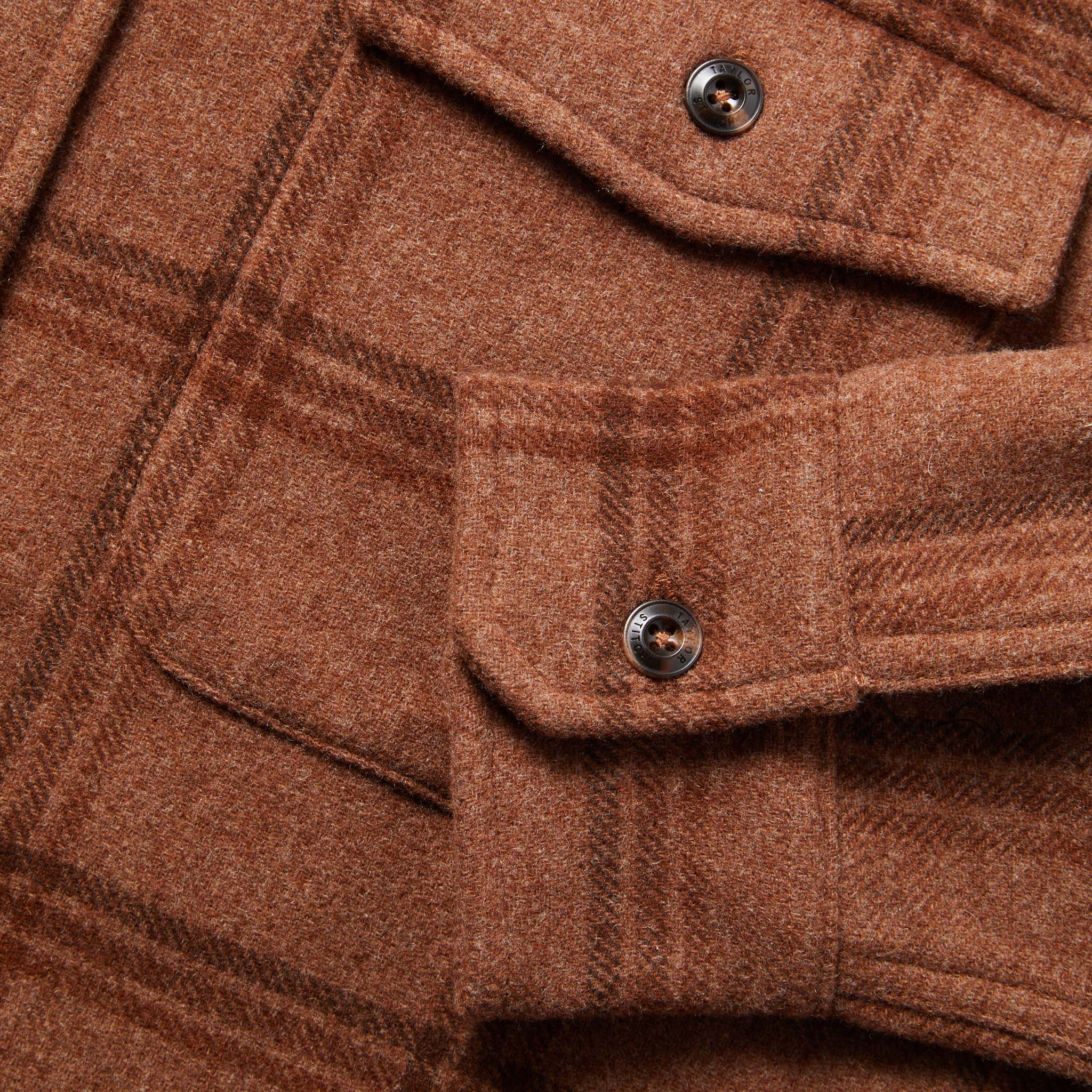 Wool Plaid Shirt Jacket X24323