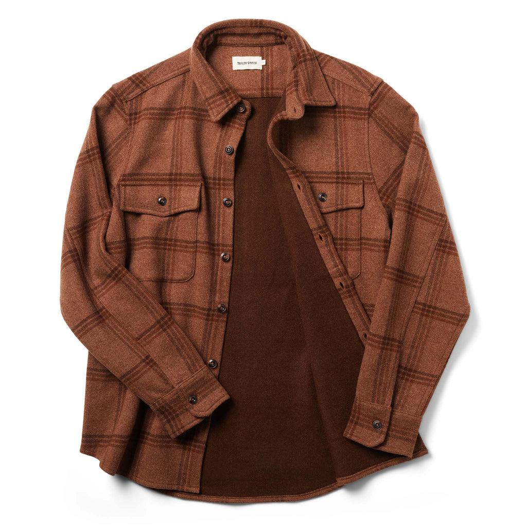 Wool Plaid Shirt Jacket X24323