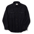 Navy Wool Shirt Jacket F12577