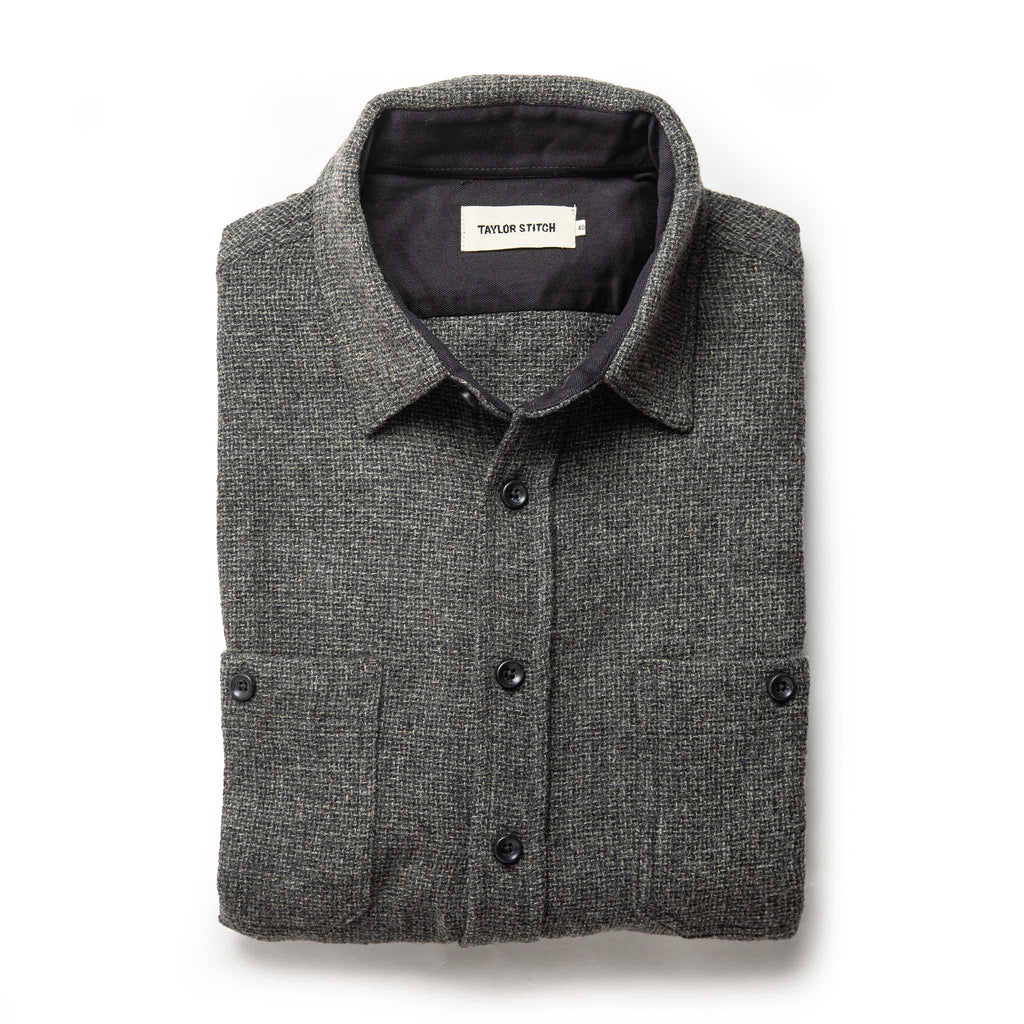 Service Shirt in Ash Melange Wool O492