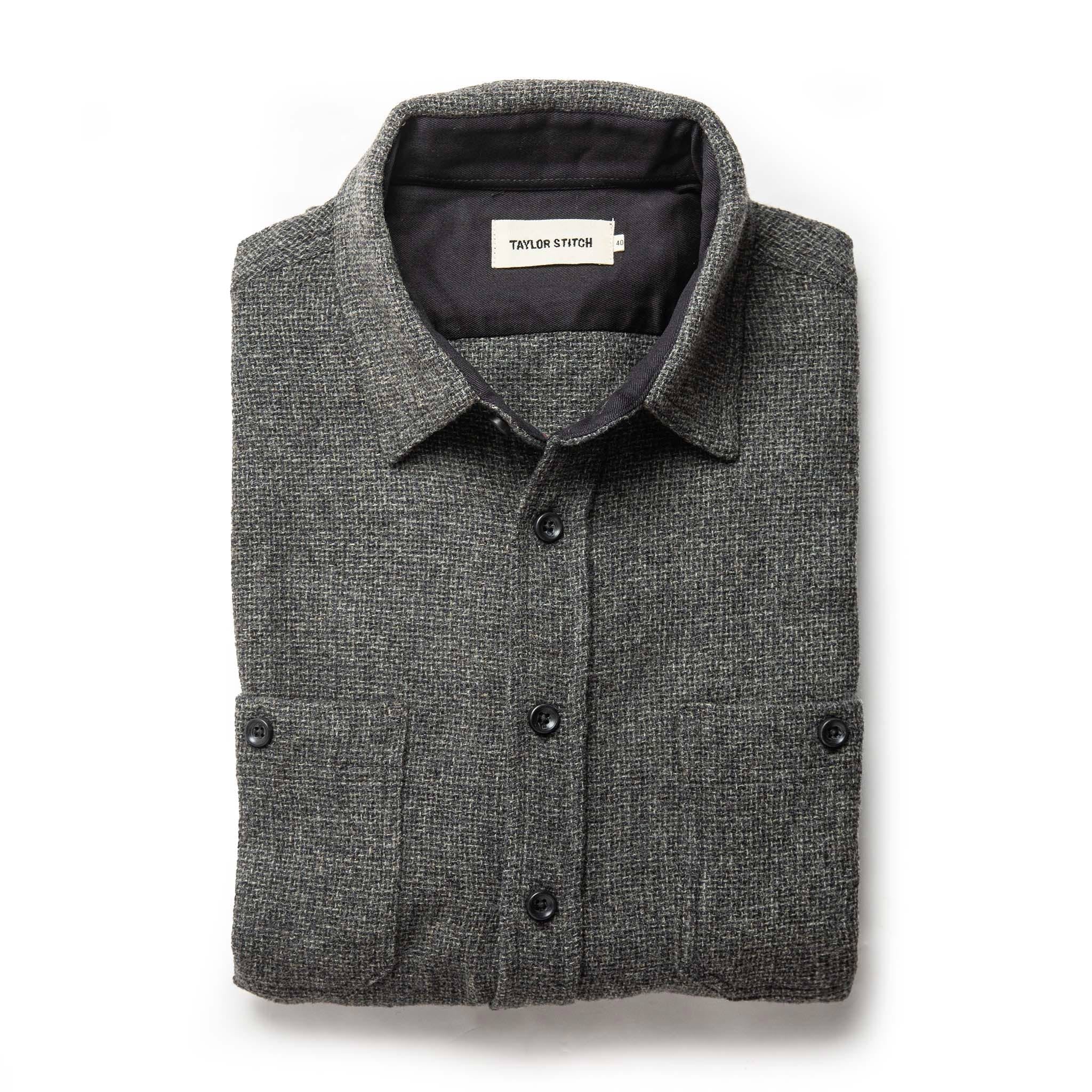 Service Shirt in Ash Melange Wool O492