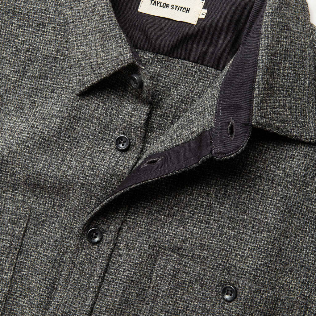 Service Shirt in Ash Melange Wool O492