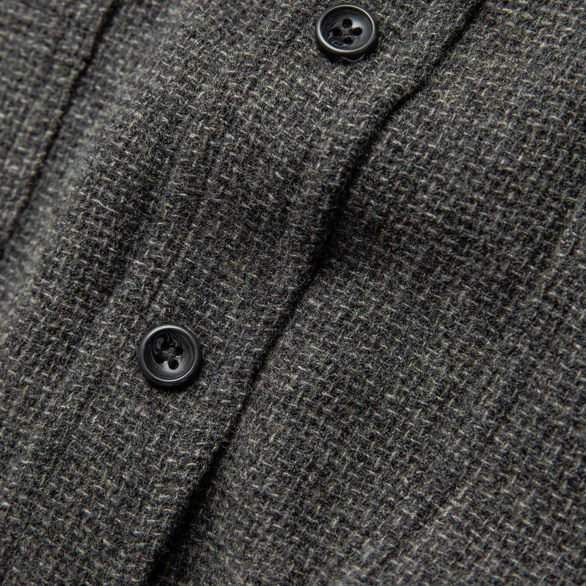 Service Shirt in Ash Melange Wool O492