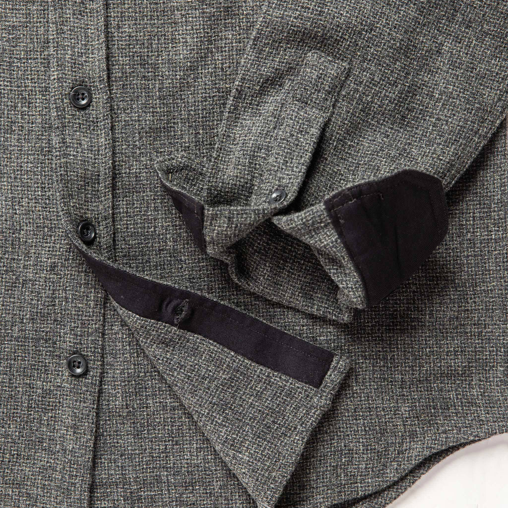 Service Shirt in Ash Melange Wool O492