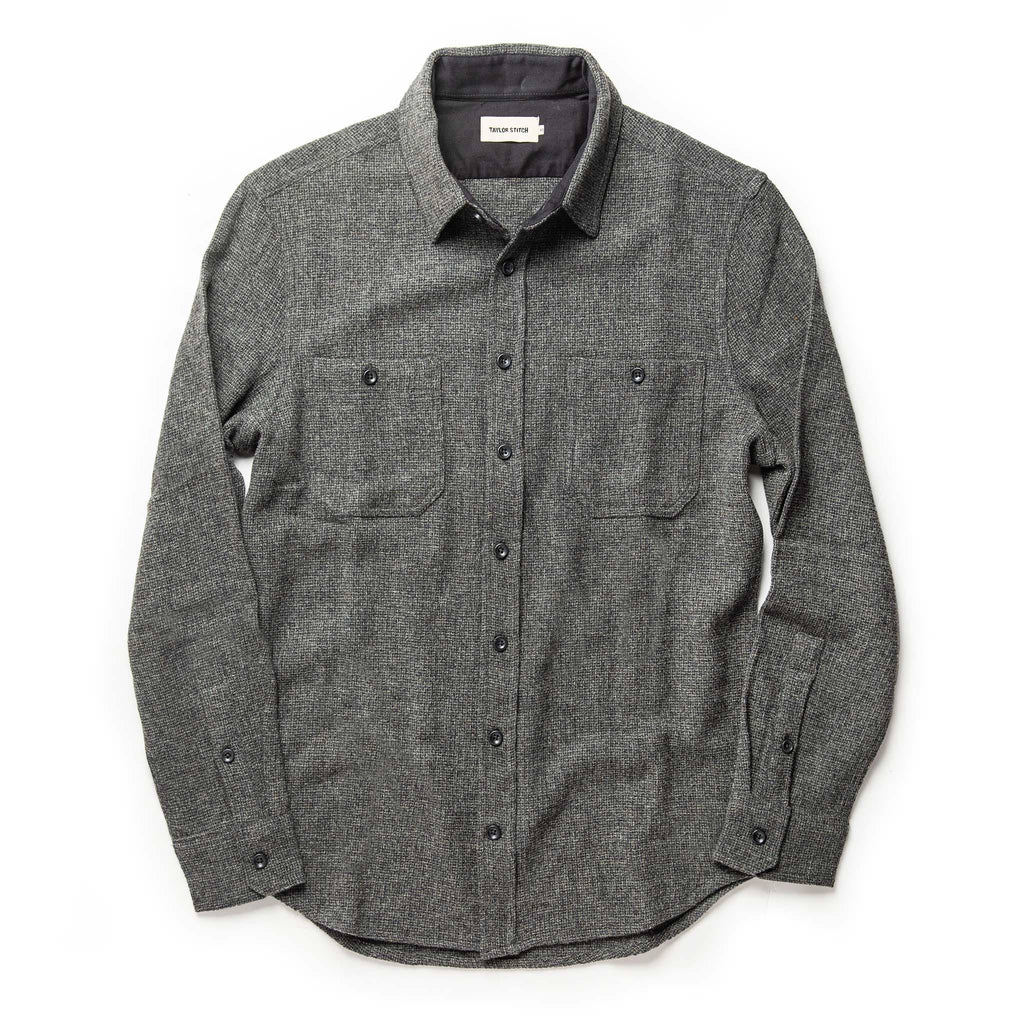 Service Shirt in Ash Melange Wool O492