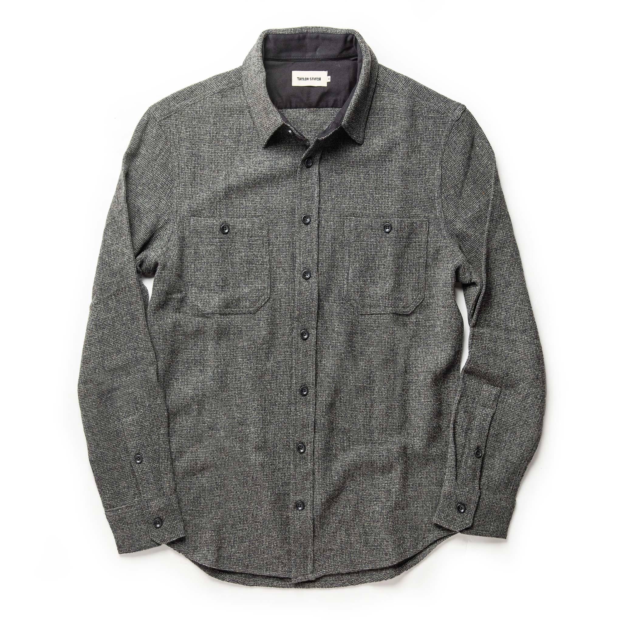 Service Shirt in Ash Melange Wool O492