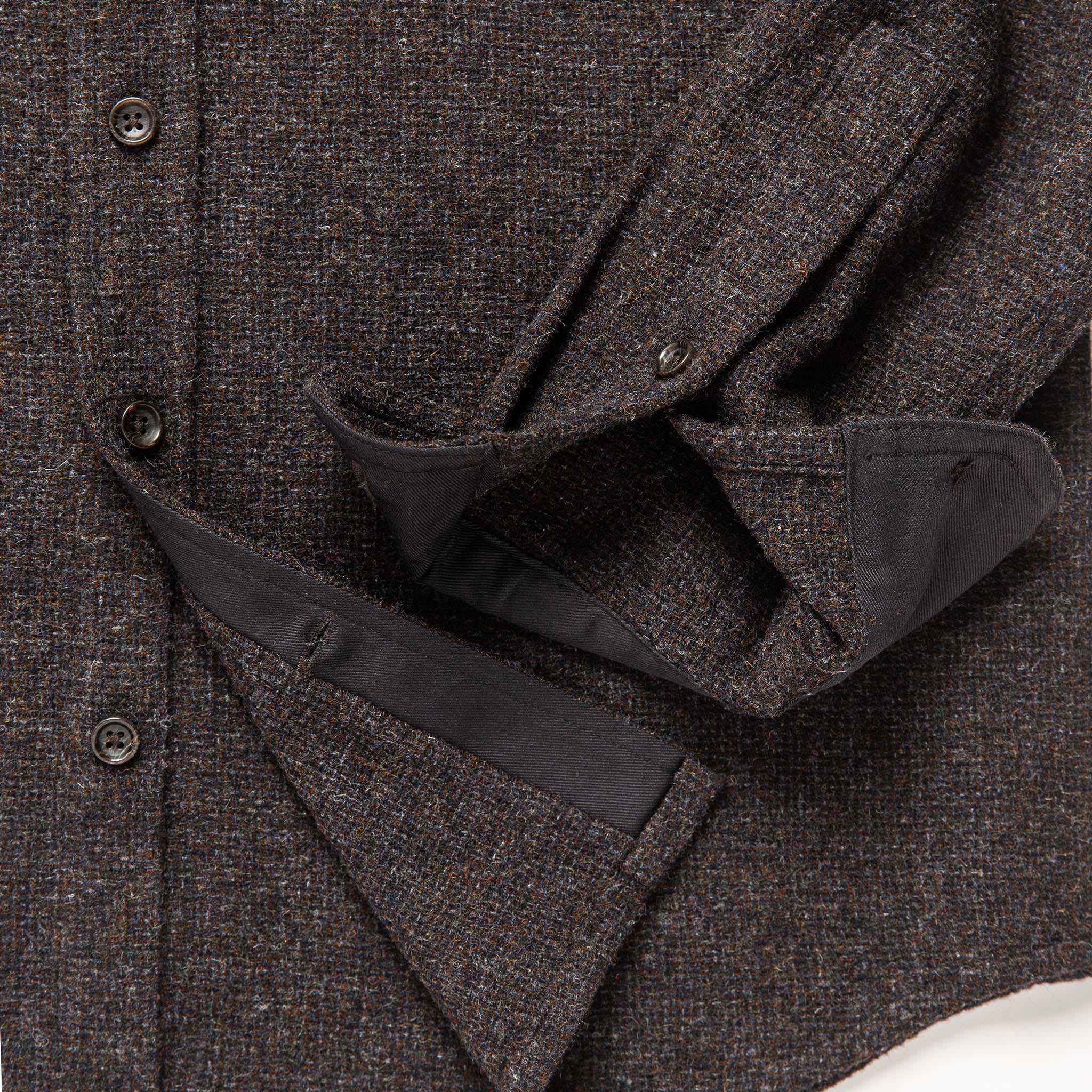 The Service Shirt in Moss Melange Wool