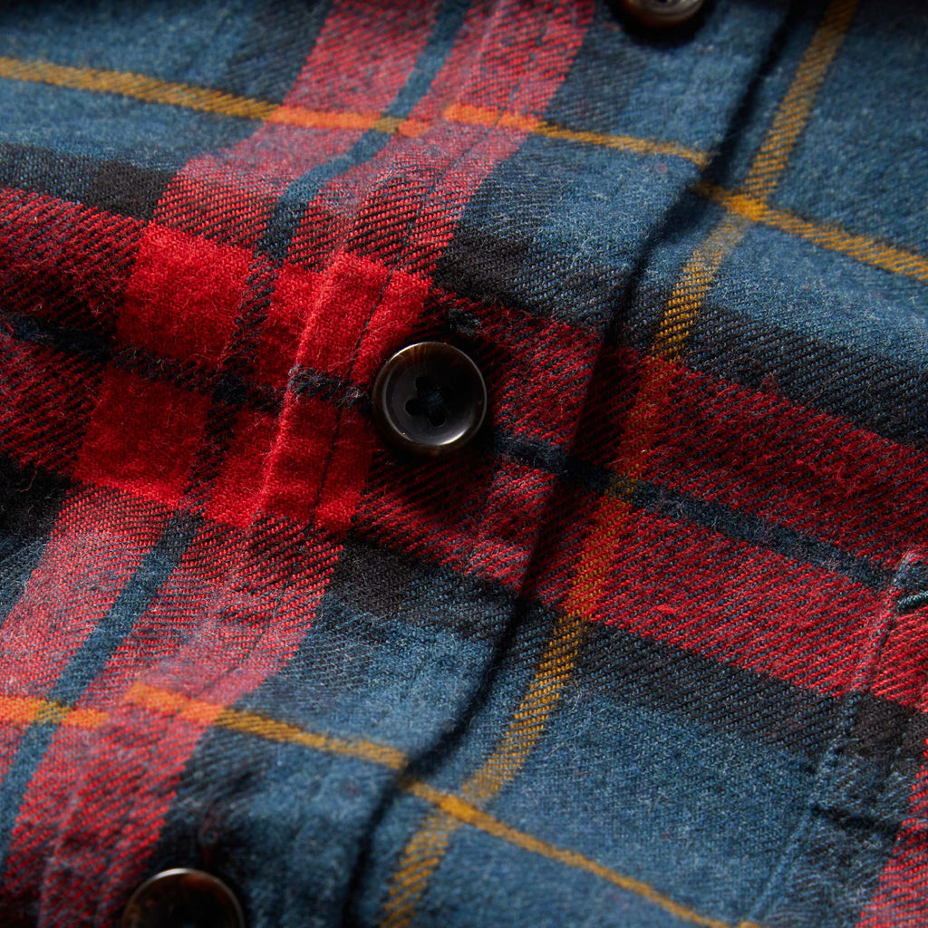 Brushed Red Plaid Utility Shirt V469276