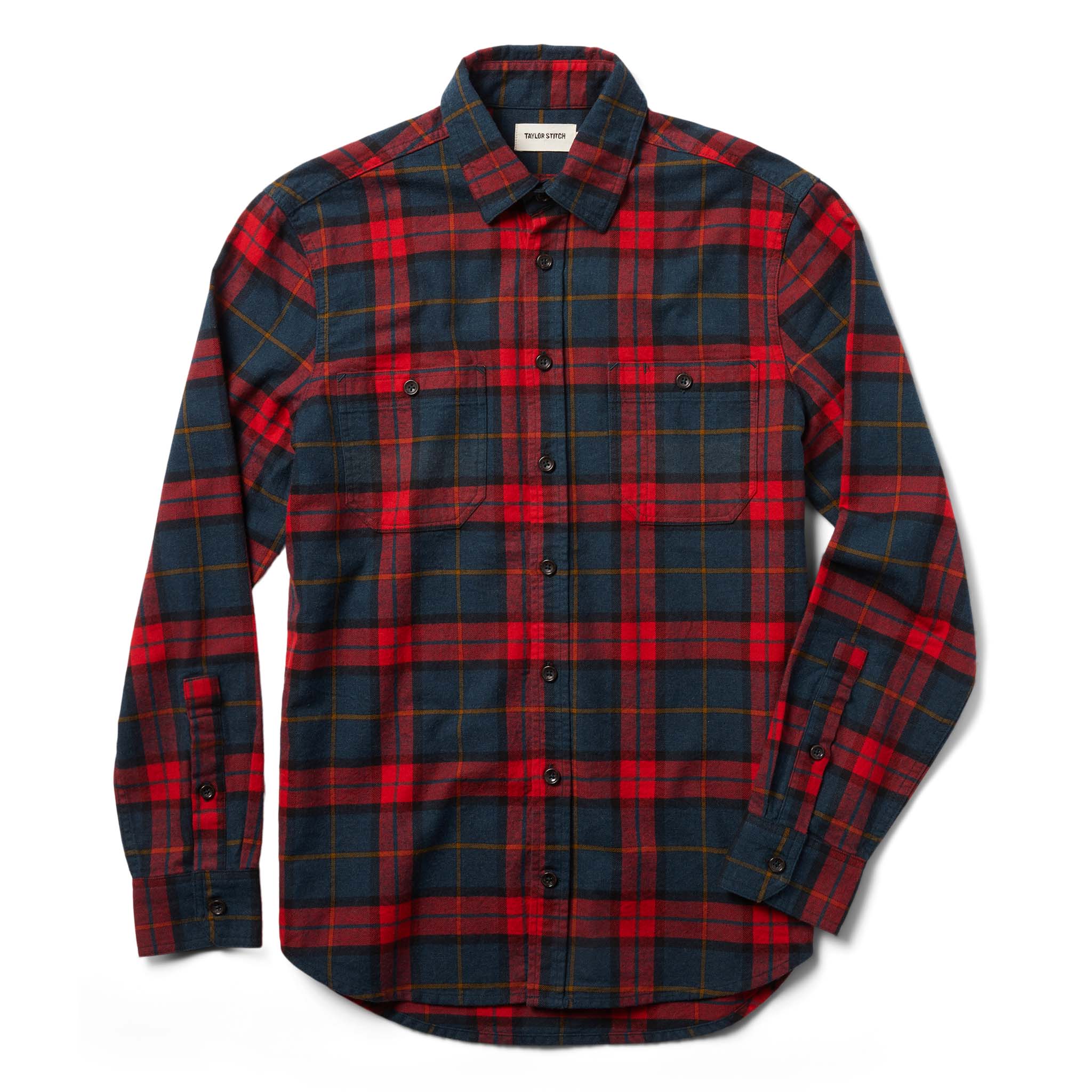Brushed Red Plaid Utility Shirt V469276