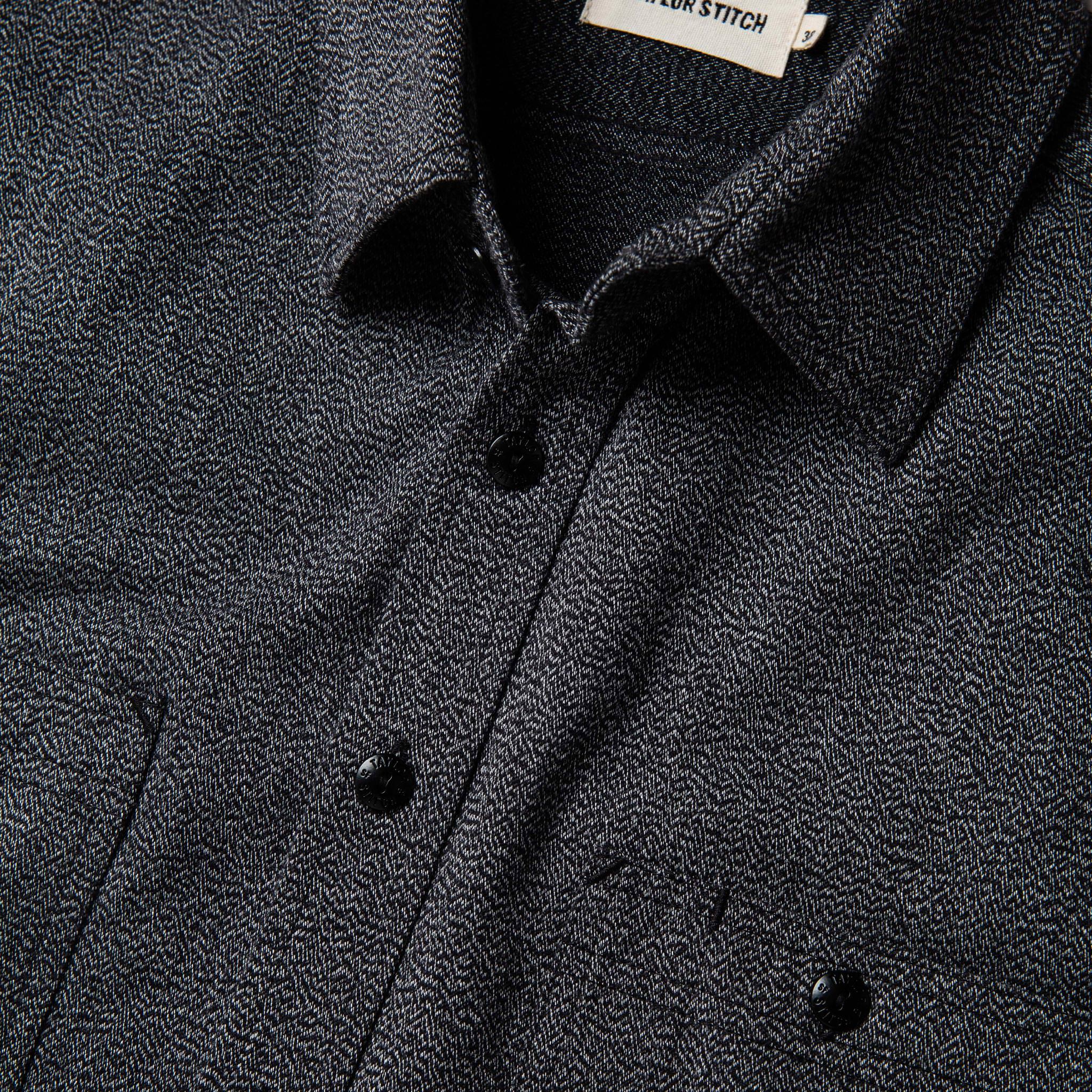 The Utility Shirt in Salt and Pepper Twill