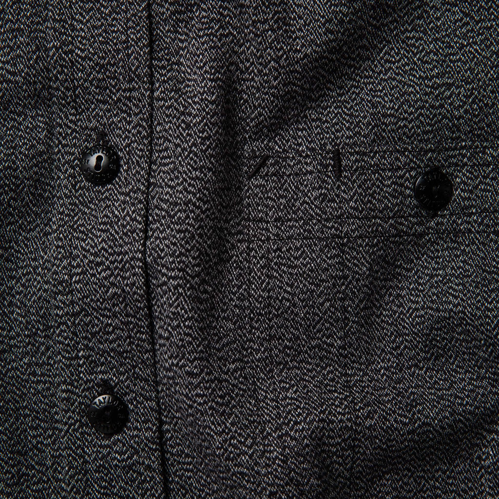 The Utility Shirt in Salt and Pepper Twill