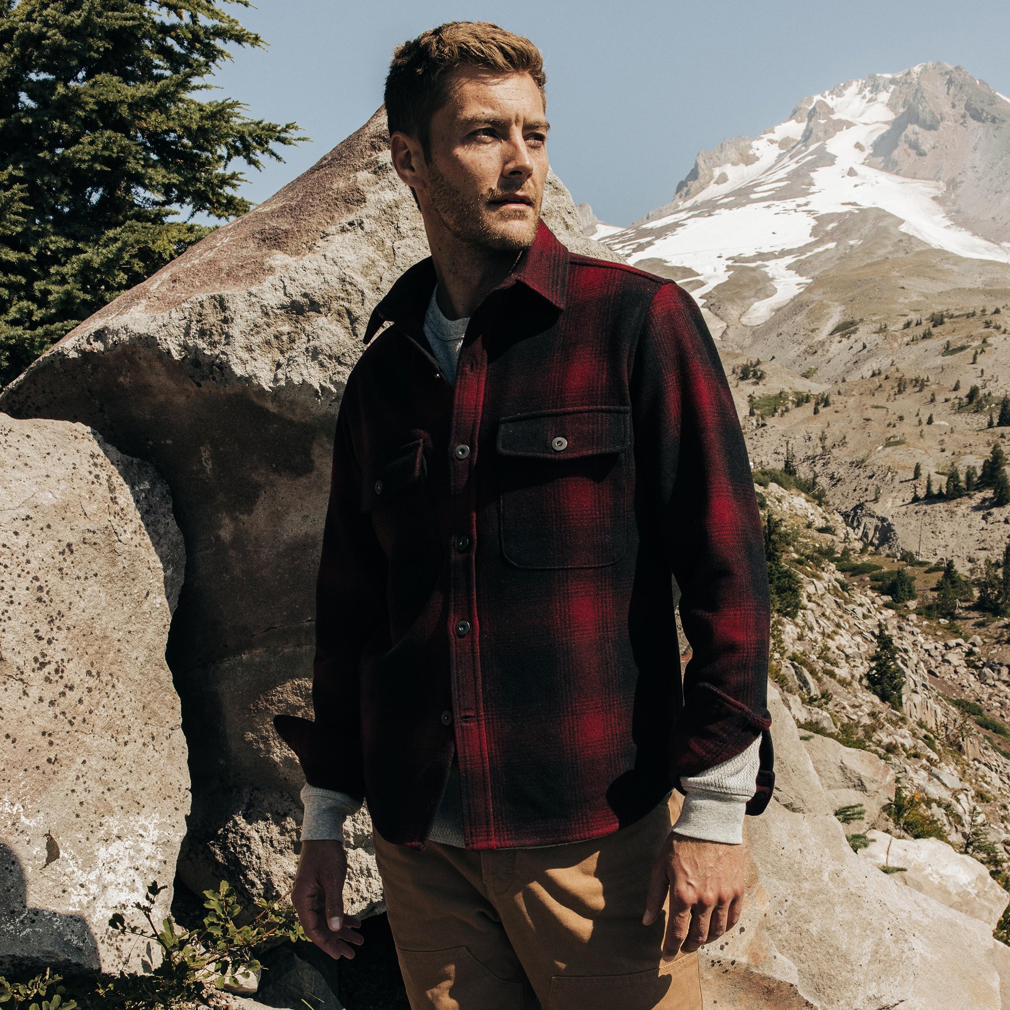 The Explorer Shirt in Cardinal Plaid