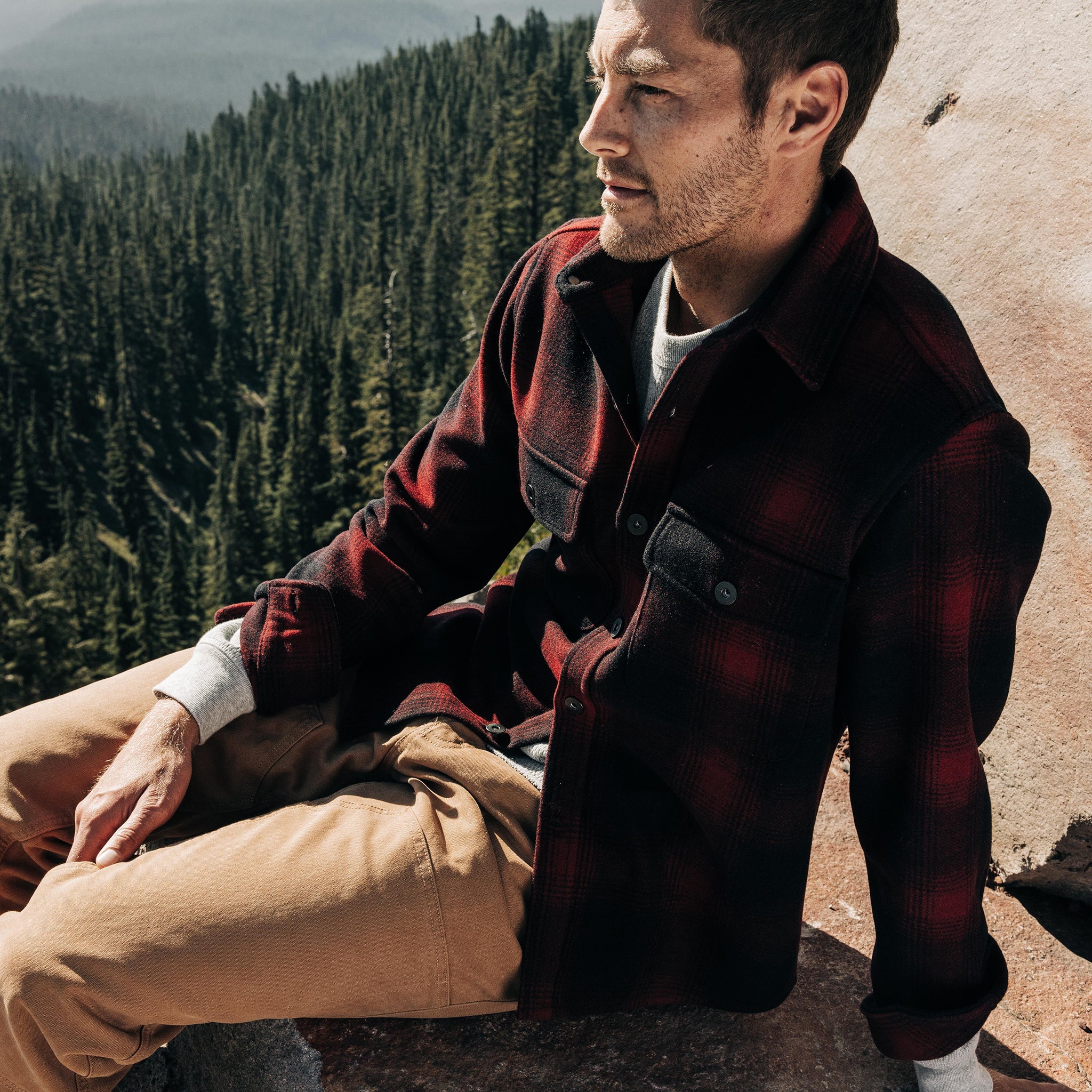 The Explorer Shirt in Cardinal Plaid