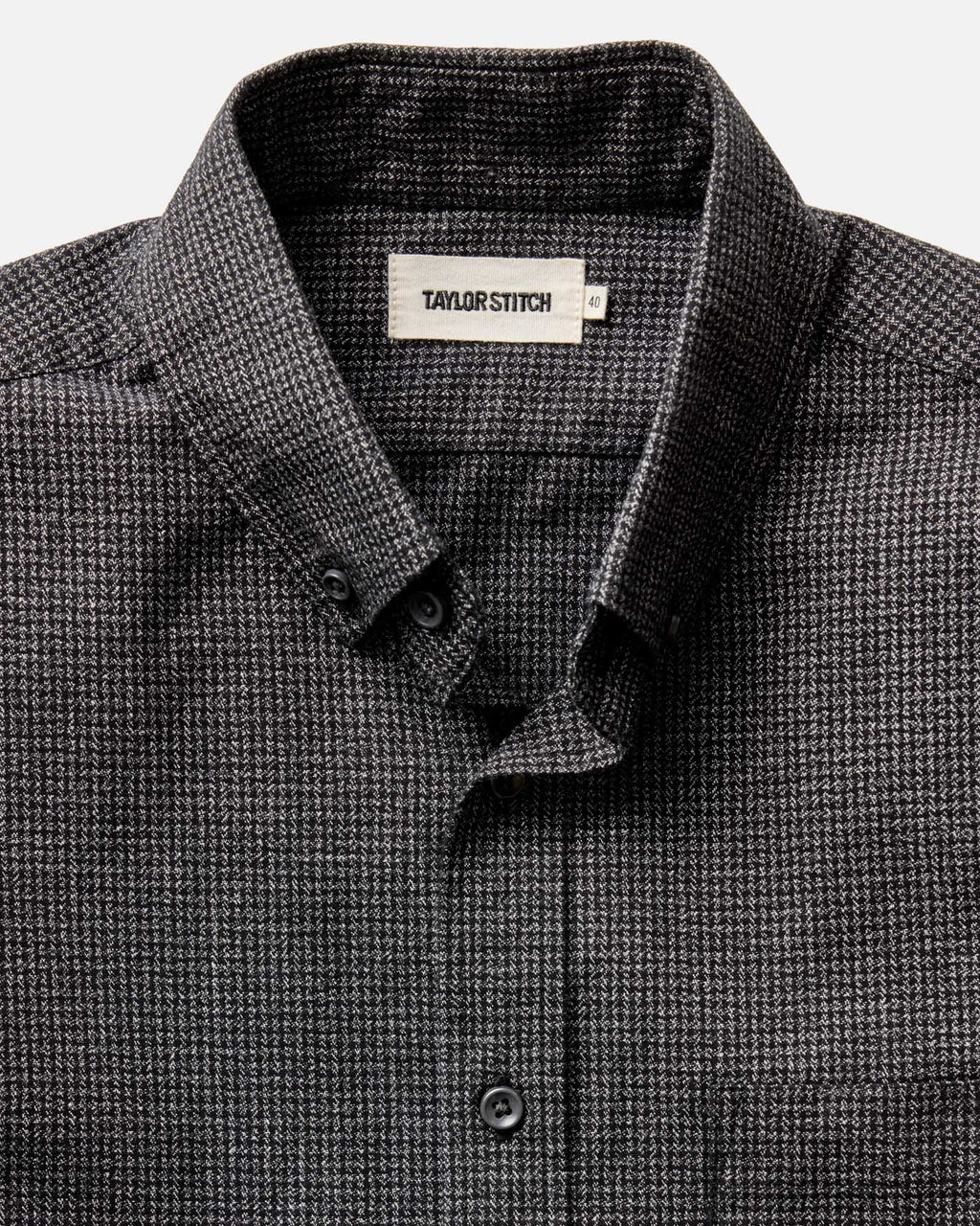 The Jack in Coal Jaspe Check Oxford